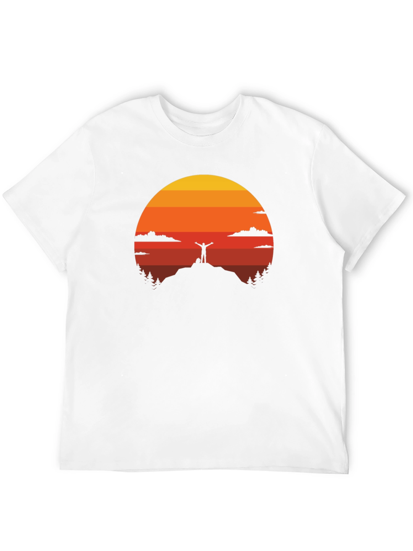 Sunset Silhouette Graphic Tee - Adventure Awaits!