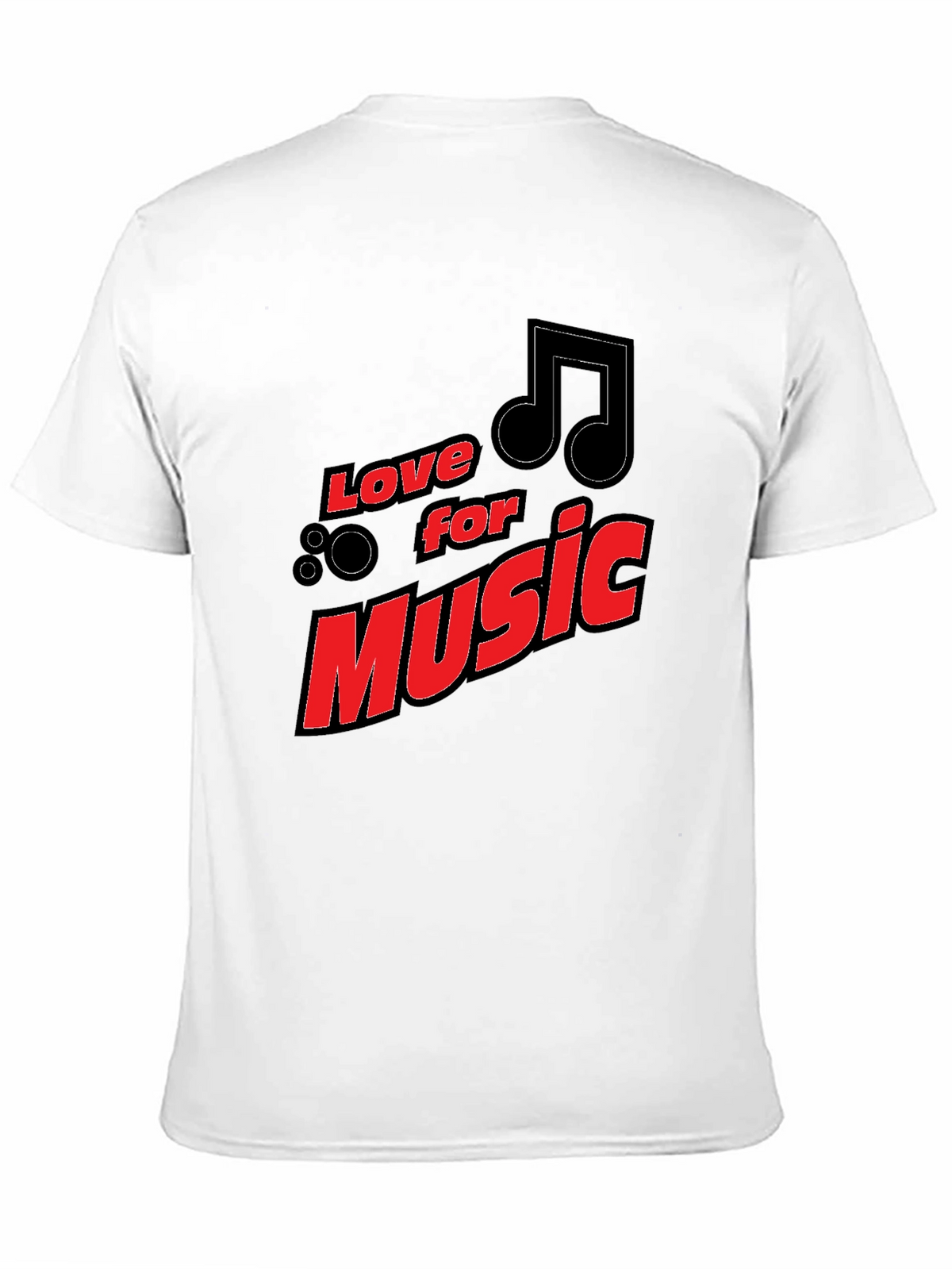 Love for Music Black Graphic Tee