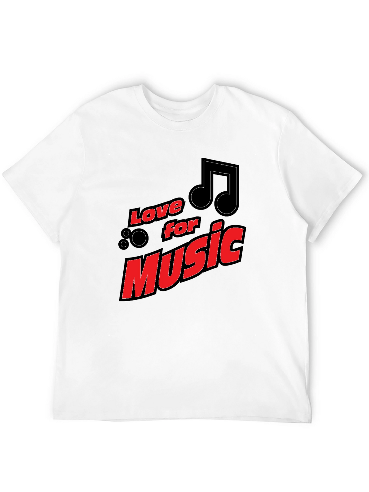 Love for Music Black Graphic Tee