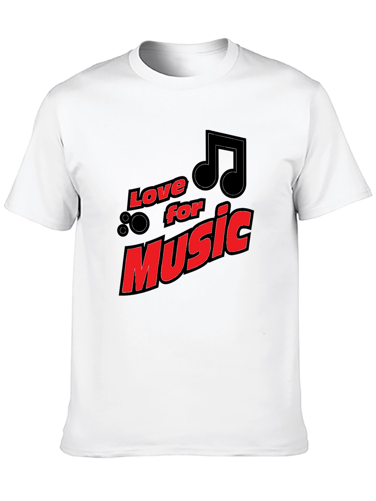 Love for Music Black Graphic Tee