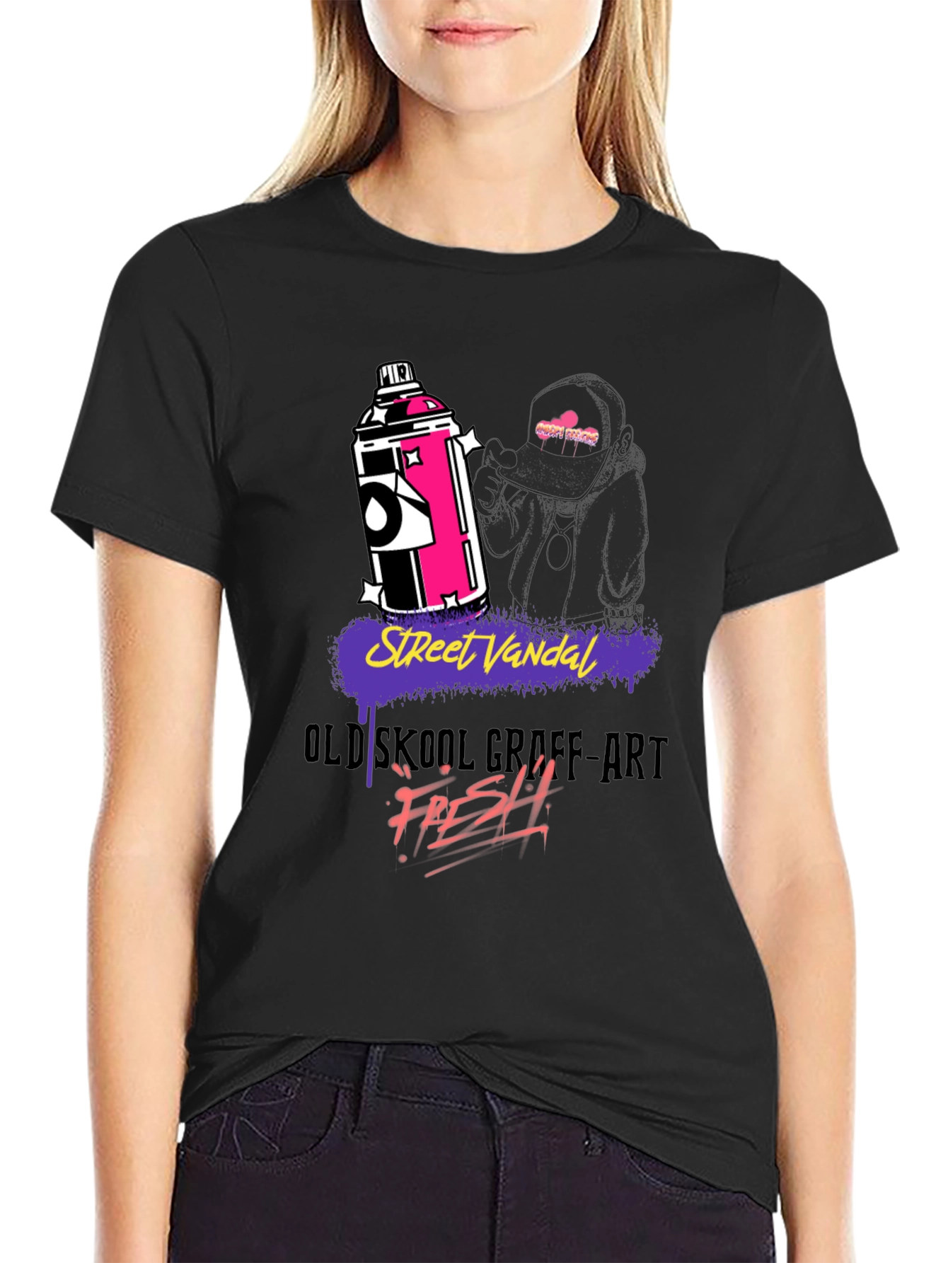 Street Vandal Graffiti Art Graphic T-Shirt