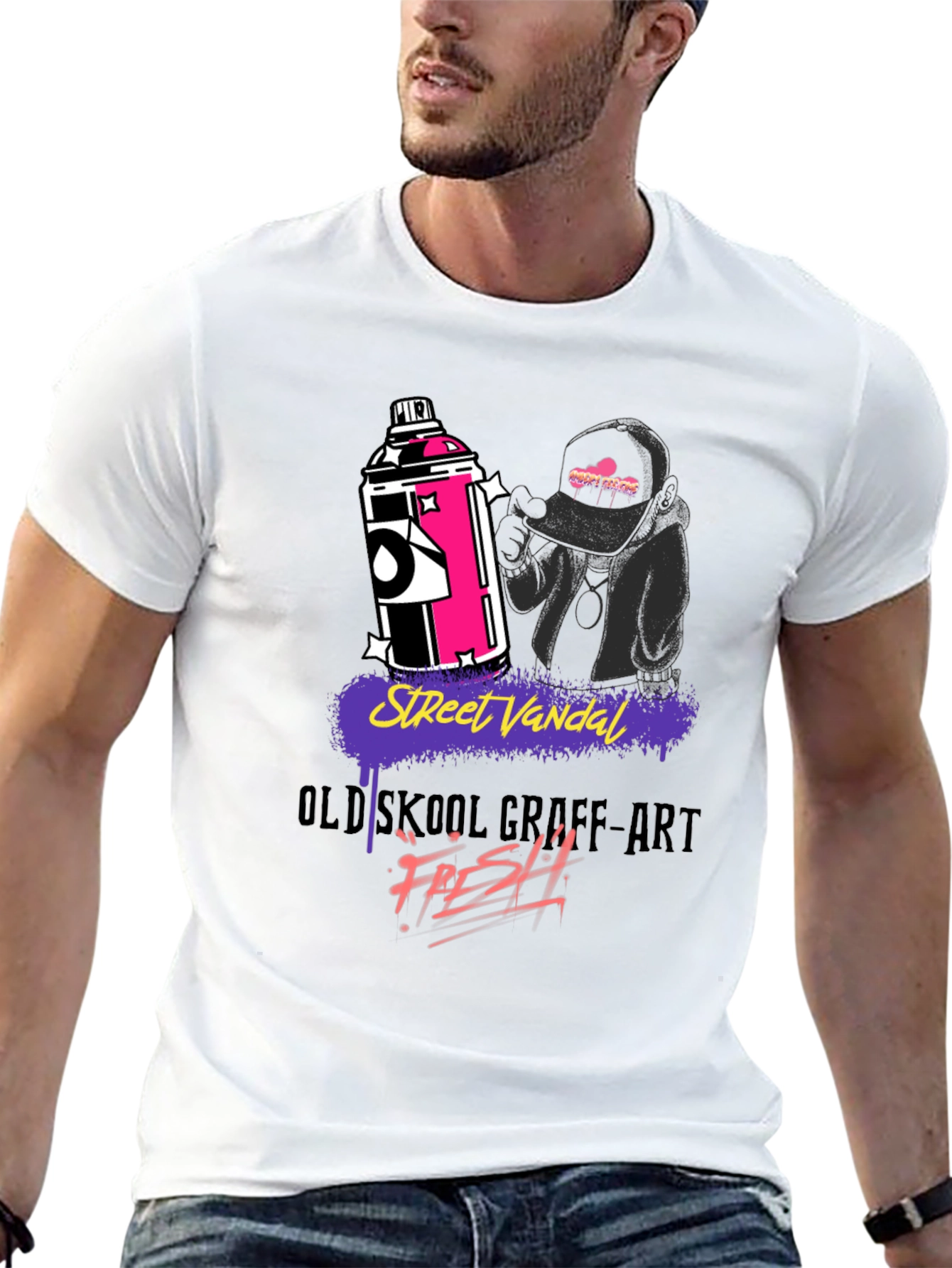 Street Vandal Graffiti Art Graphic T-Shirt