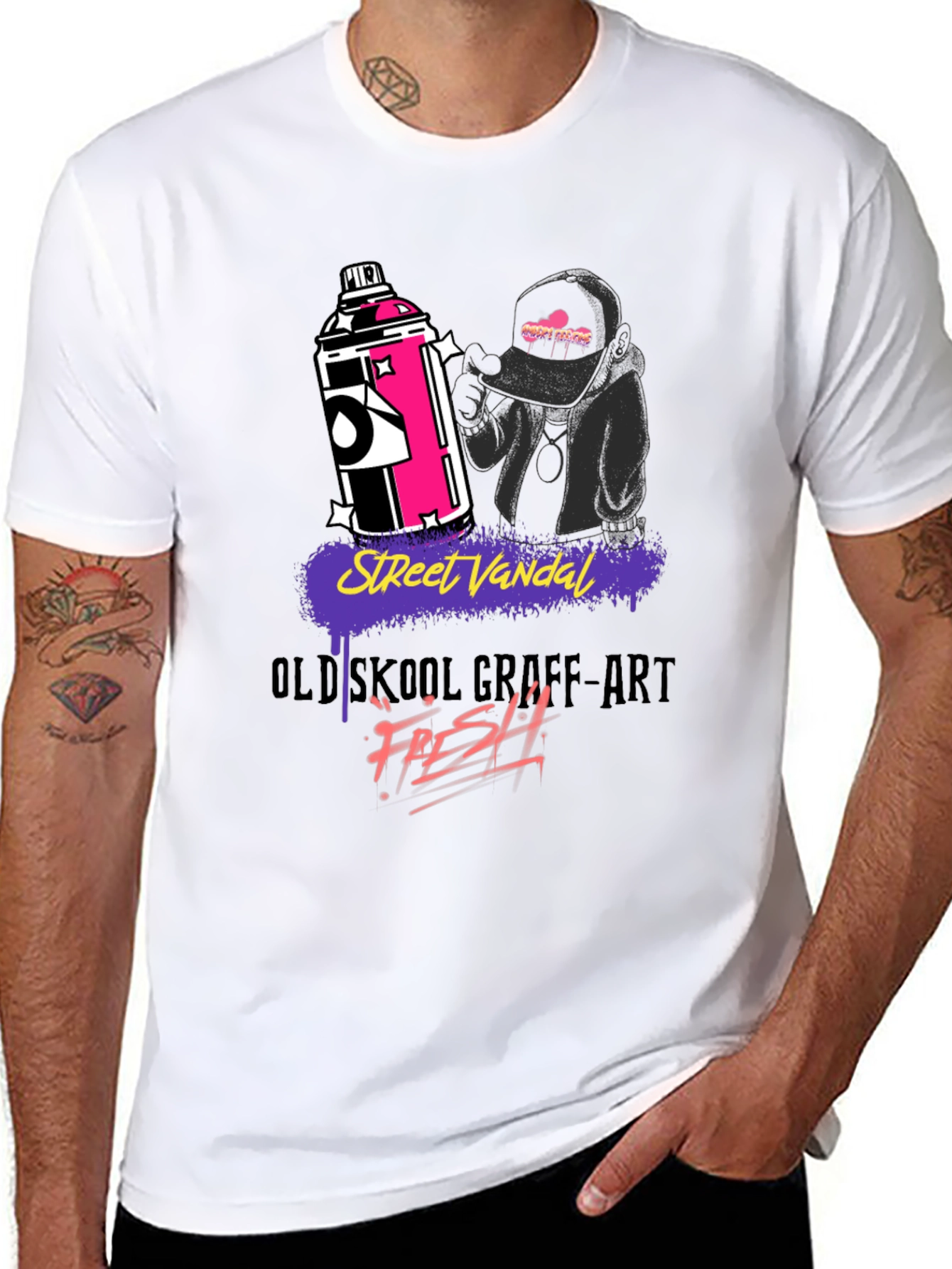 Street Vandal Graffiti Art Graphic T-Shirt