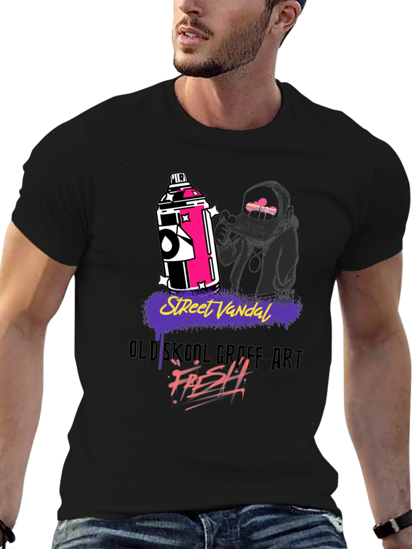 Street Vandal Graffiti Art Graphic T-Shirt