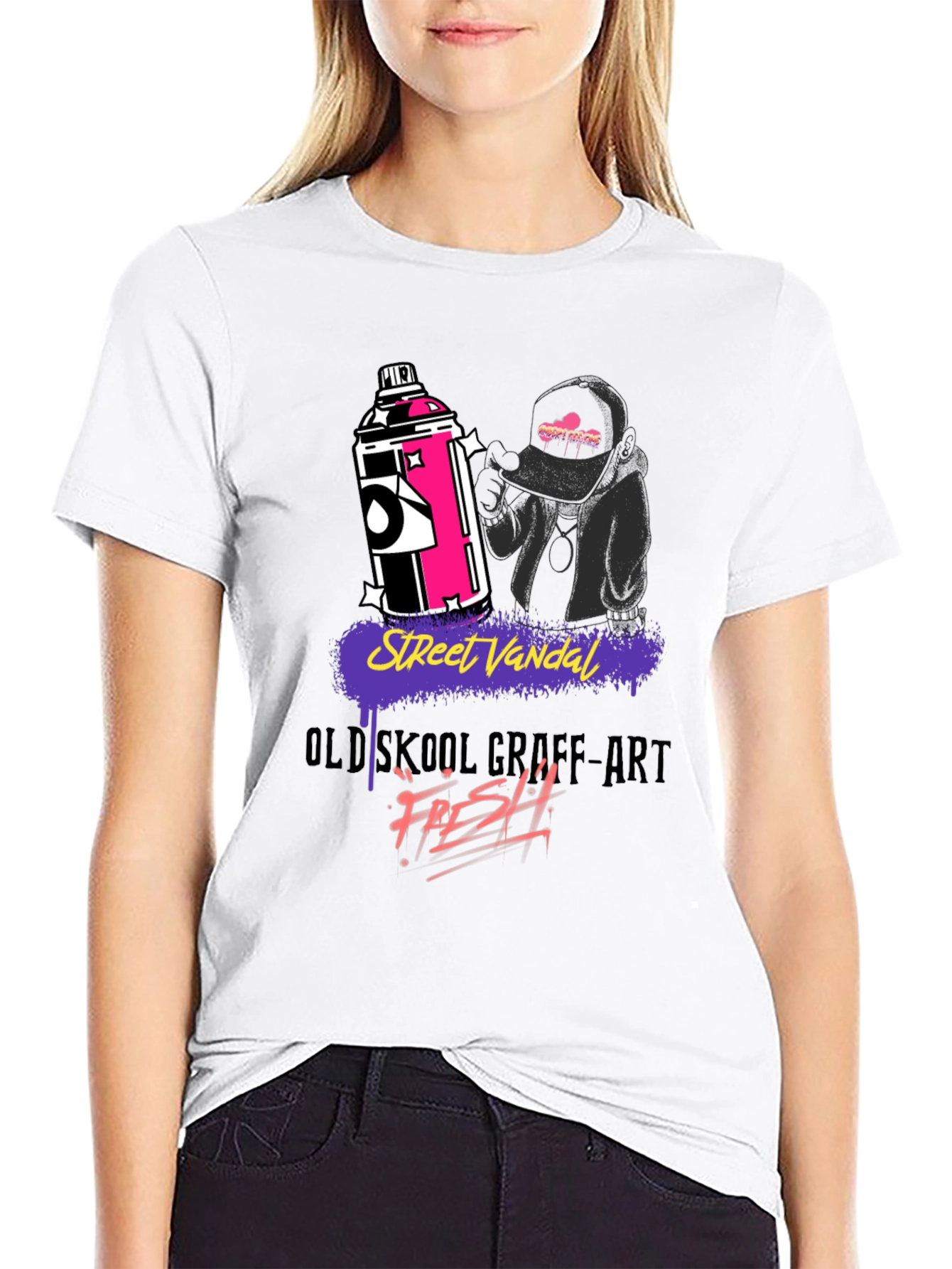 Street Vandal Graffiti Art Graphic T-Shirt