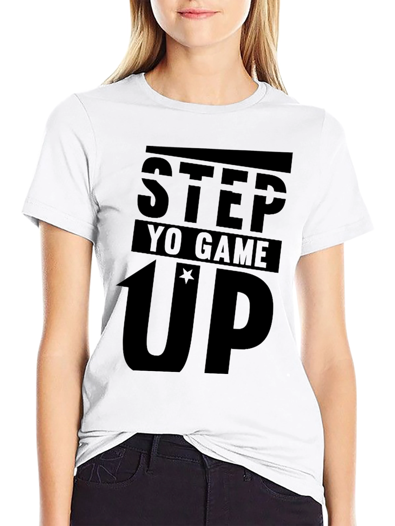 Step Yo Game Up Black T-Shirt