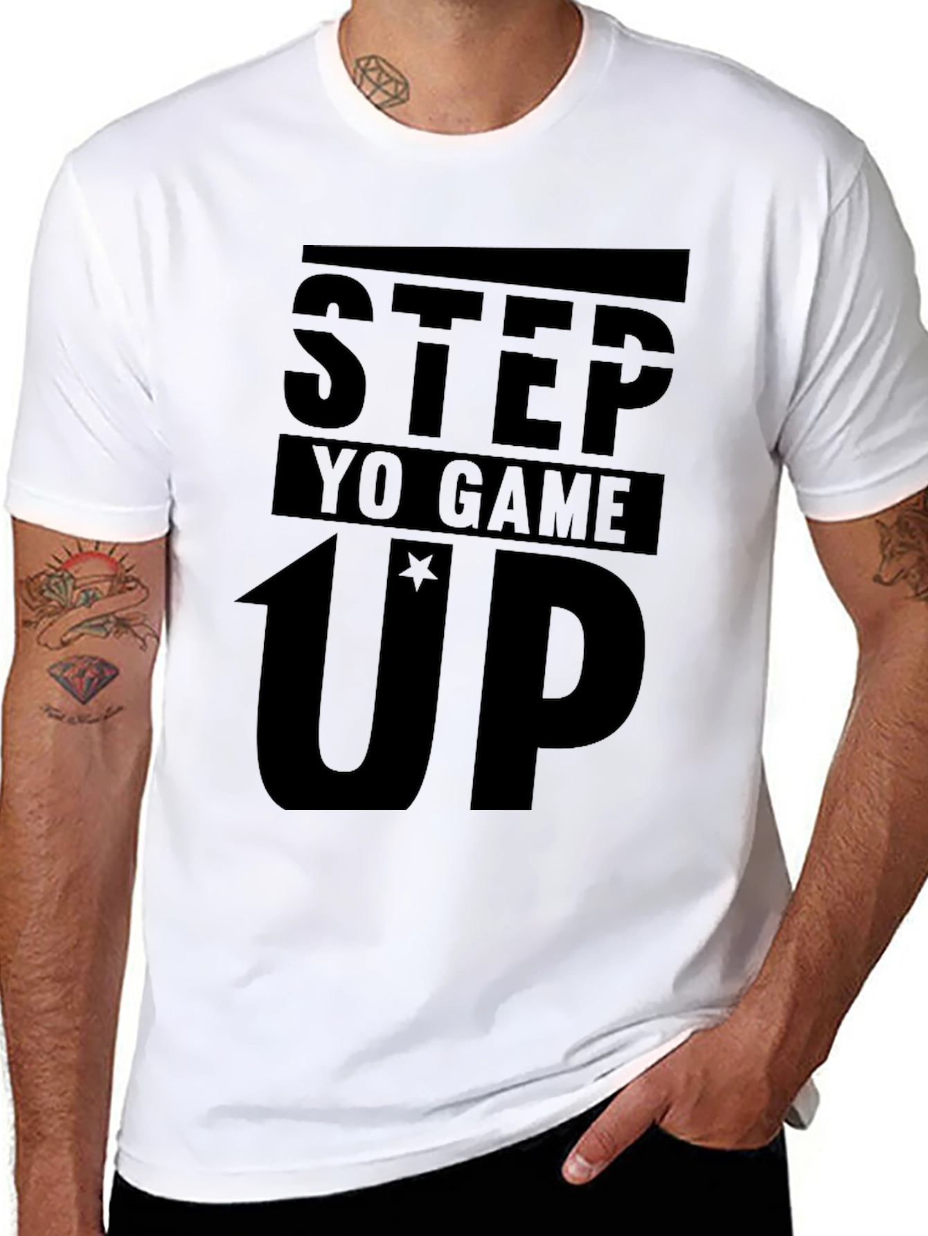 Step Yo Game Up Black T-Shirt