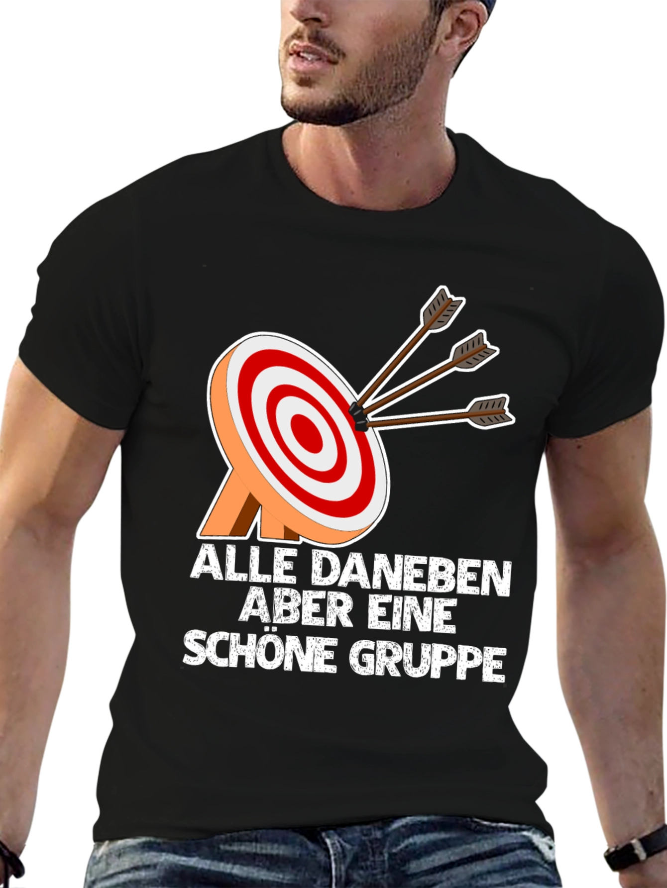 Archery Target Graphic Tee - Funny Archer T-Shirt