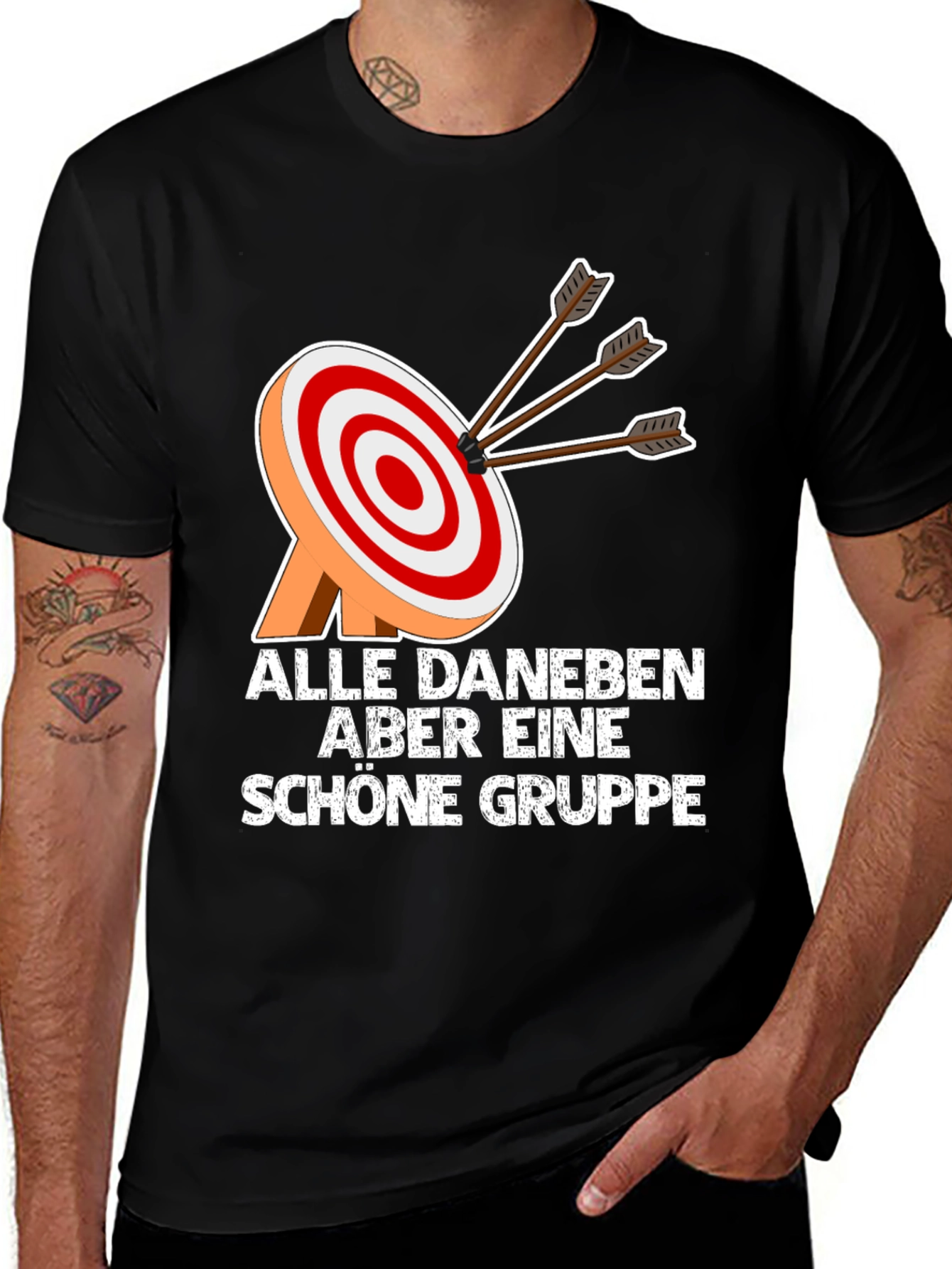 Archery Target Graphic Tee - Funny Archer T-Shirt