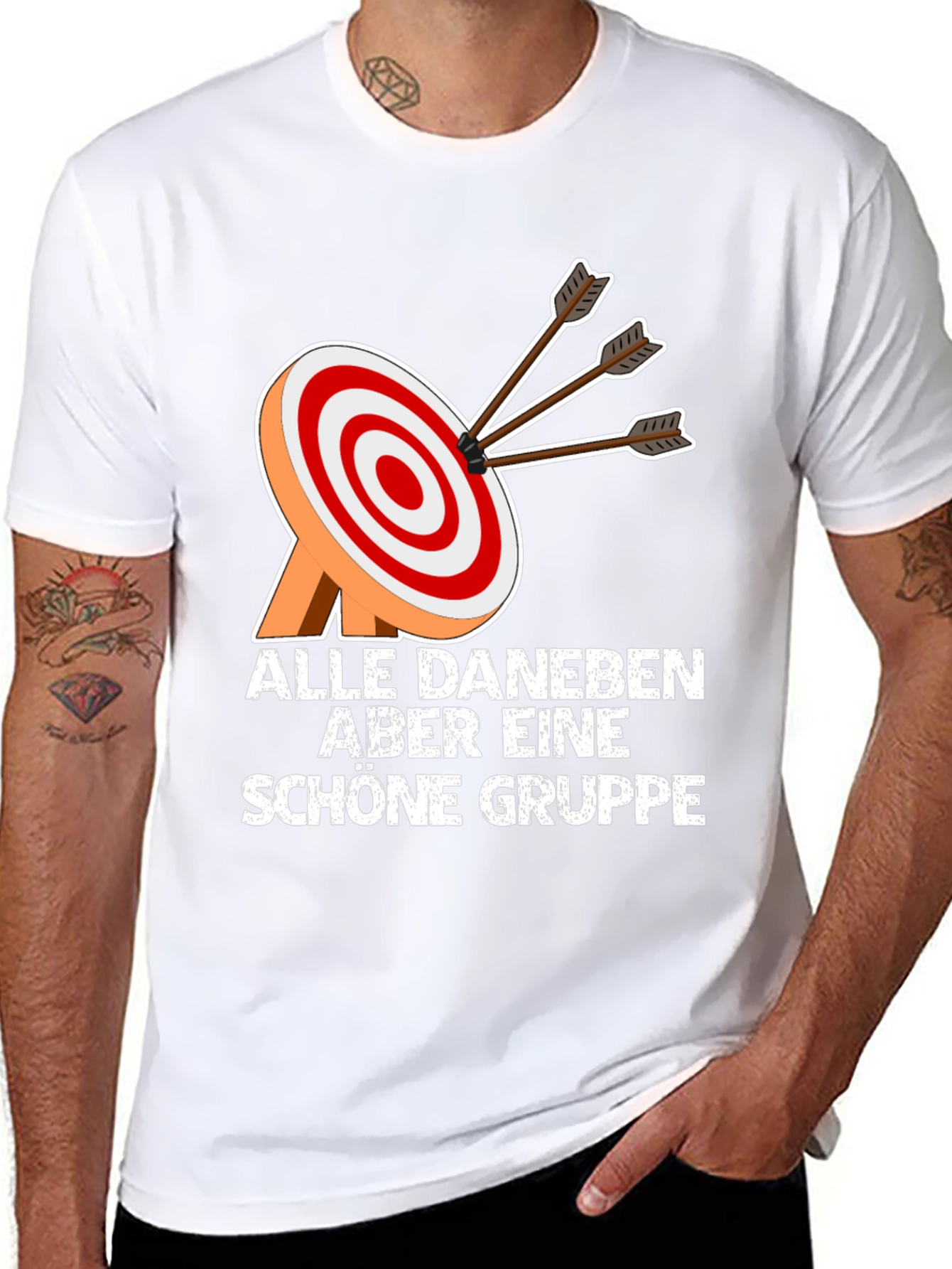 Archery Target Graphic Tee - Funny Archer T-Shirt