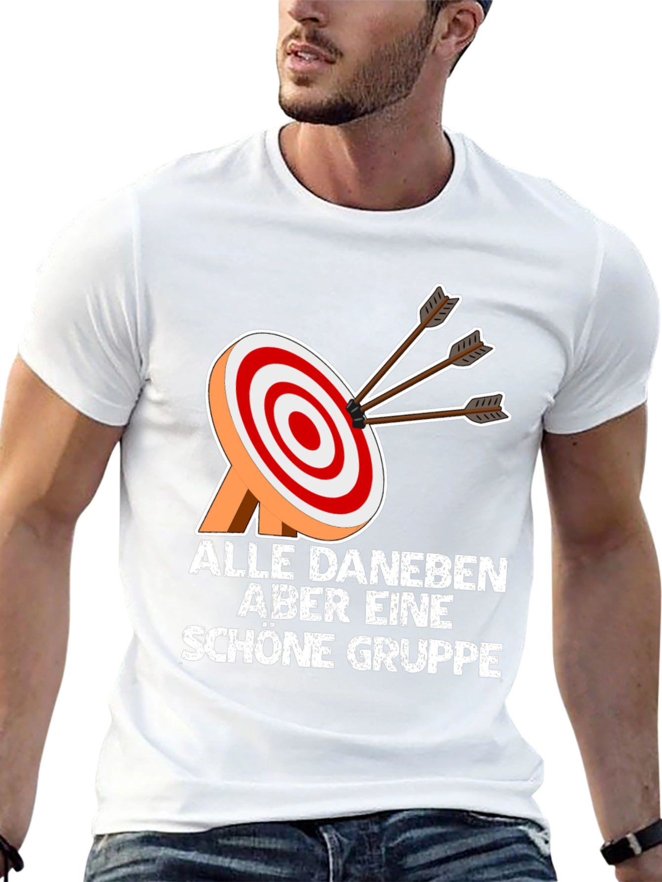 Archery Target Graphic Tee - Funny Archer T-Shirt