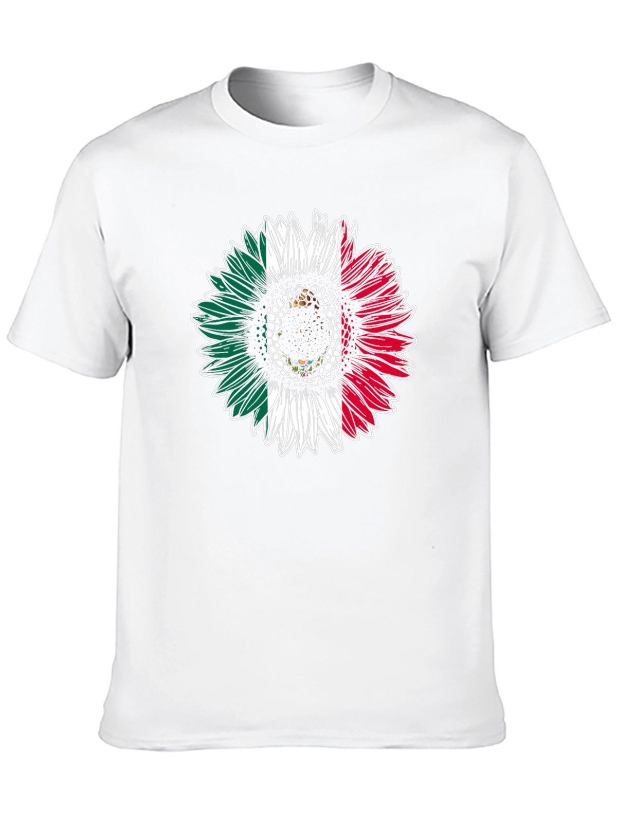 Mexican Flag Sunflower T-Shirt