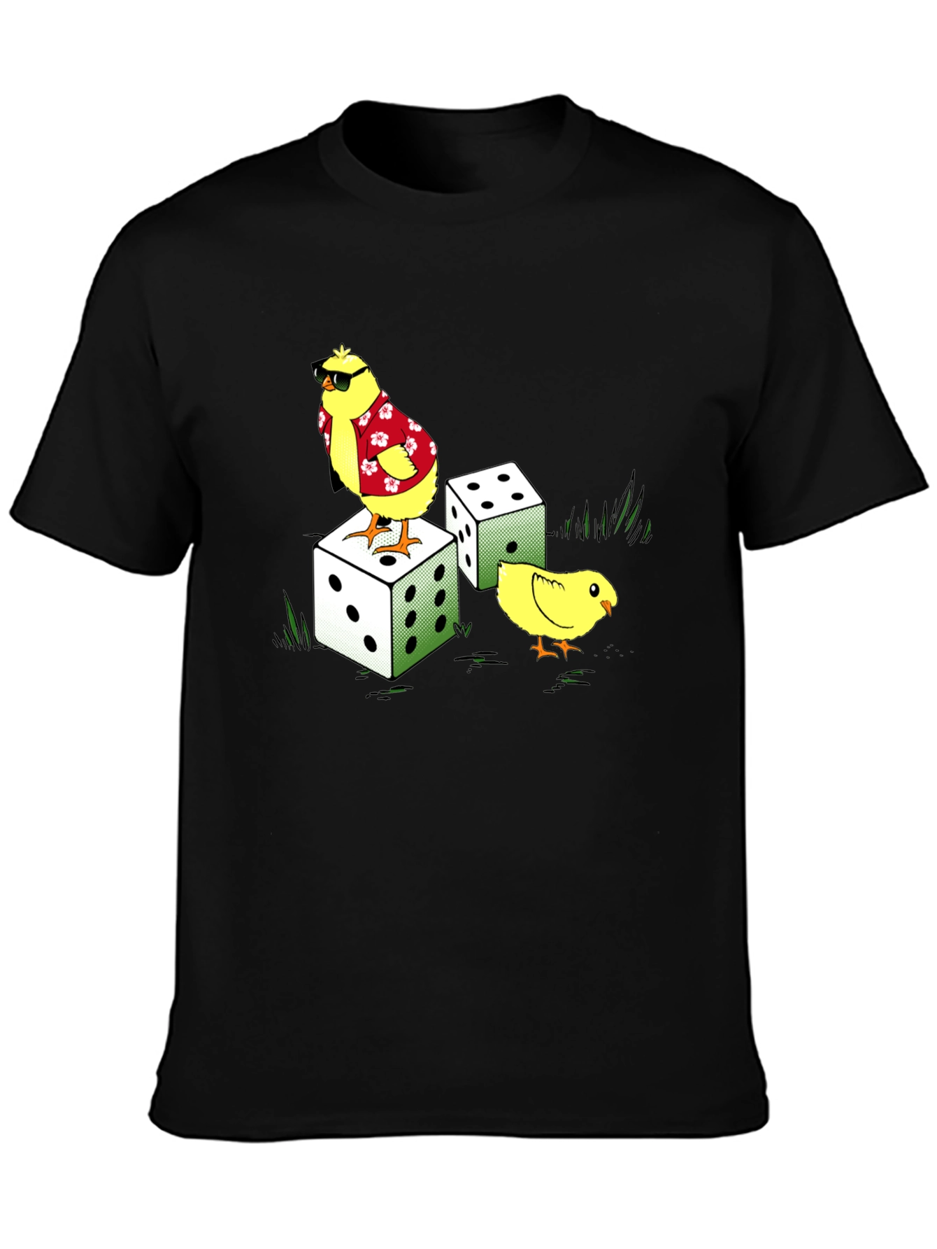Cool Chickens Dice Graphic Tee