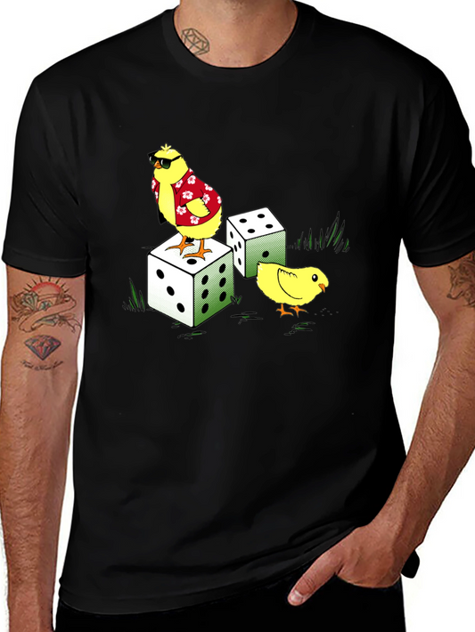 Cool Chickens Dice Graphic Tee