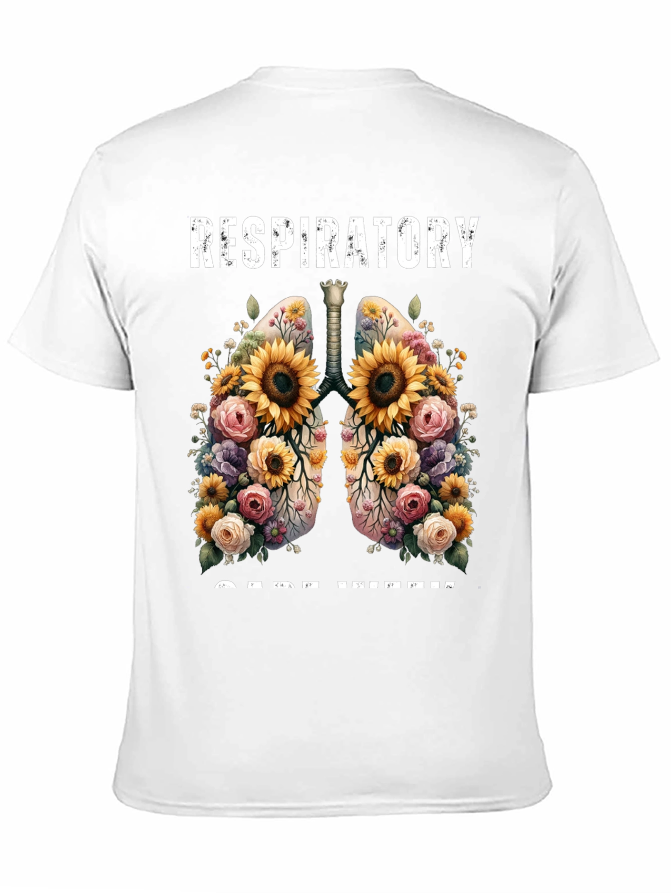 Respiratory Care Week Floral Lungs T-Shirt
