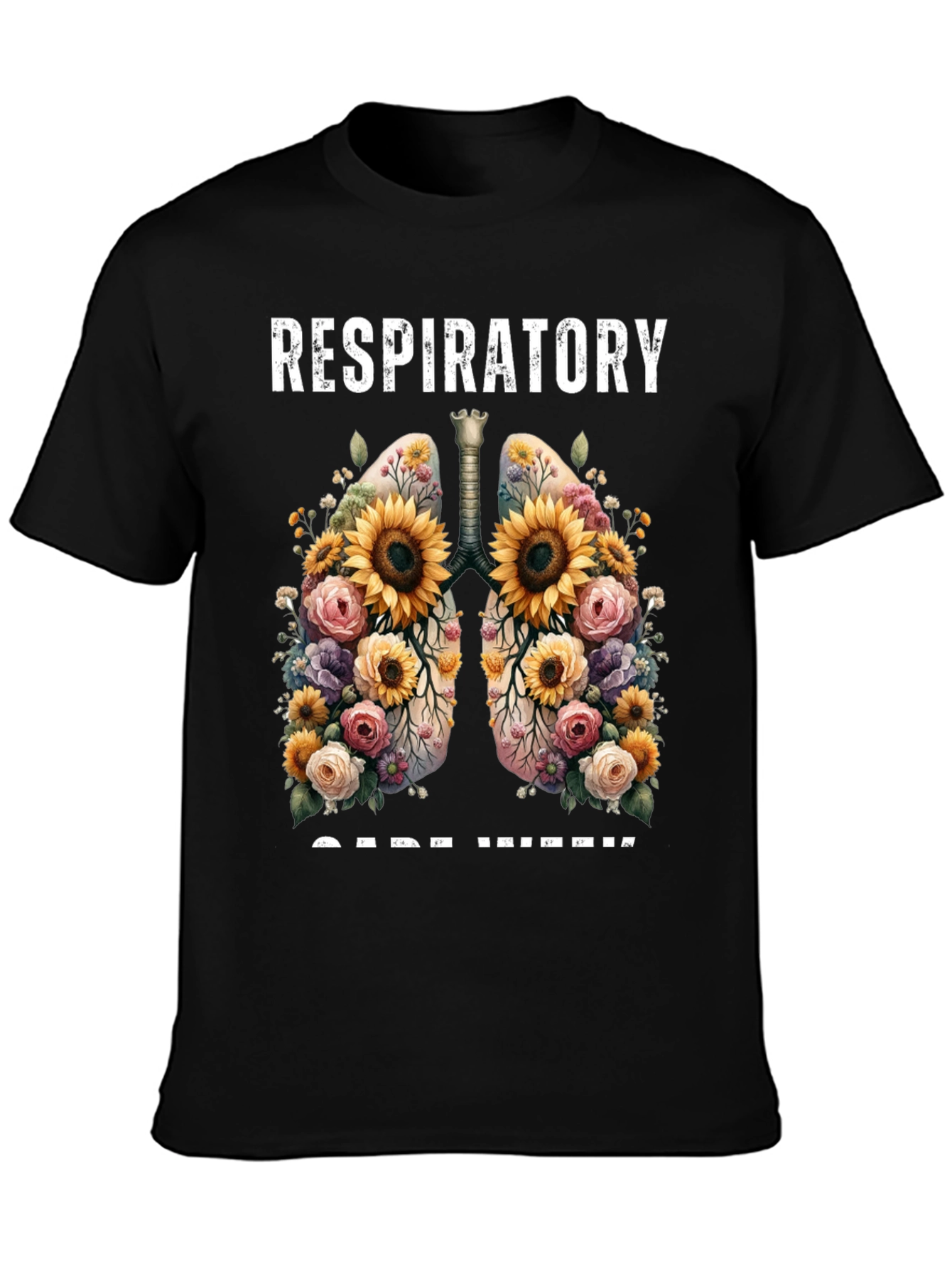 Respiratory Care Week Floral Lungs T-Shirt