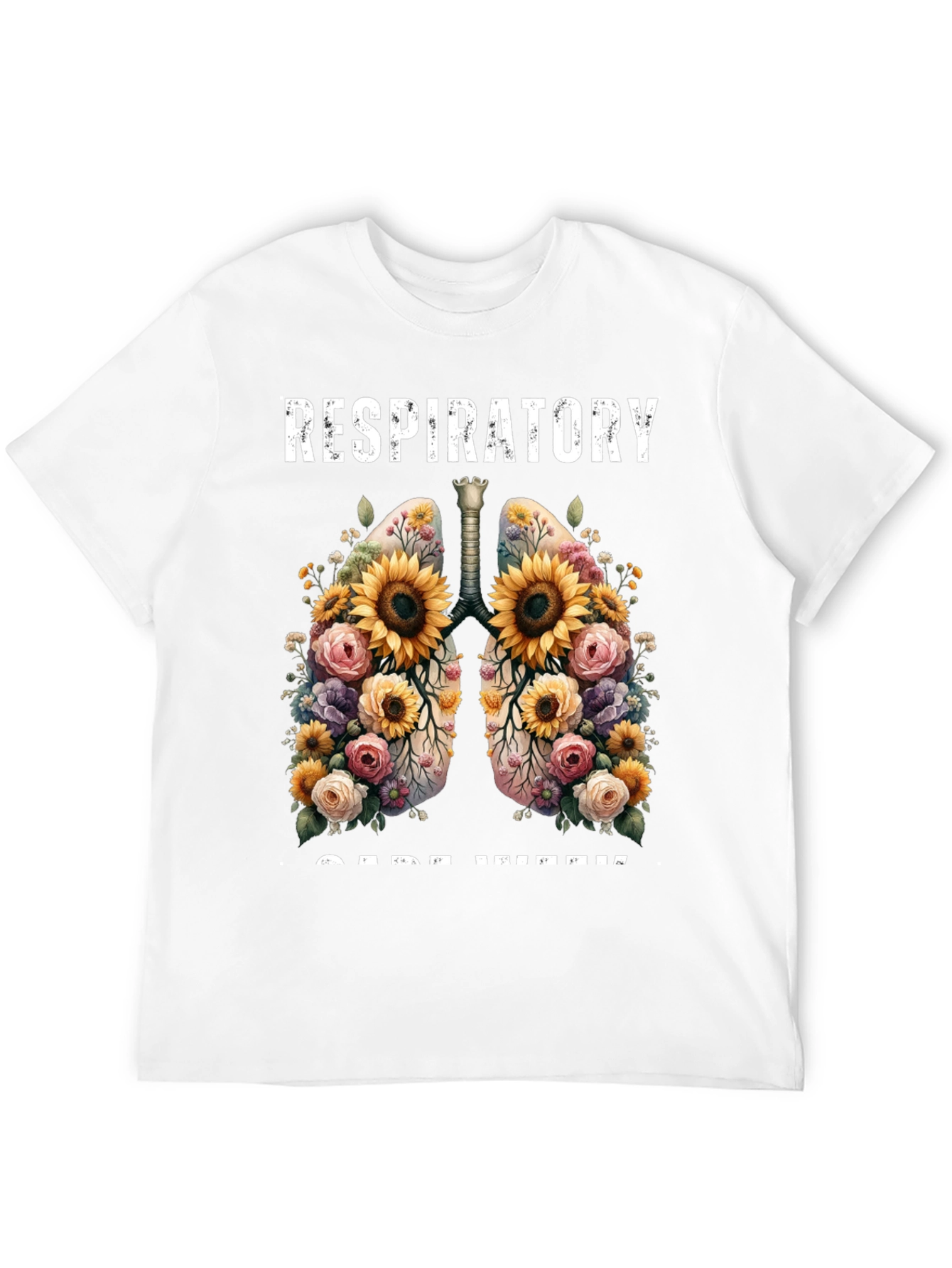 Respiratory Care Week Floral Lungs T-Shirt