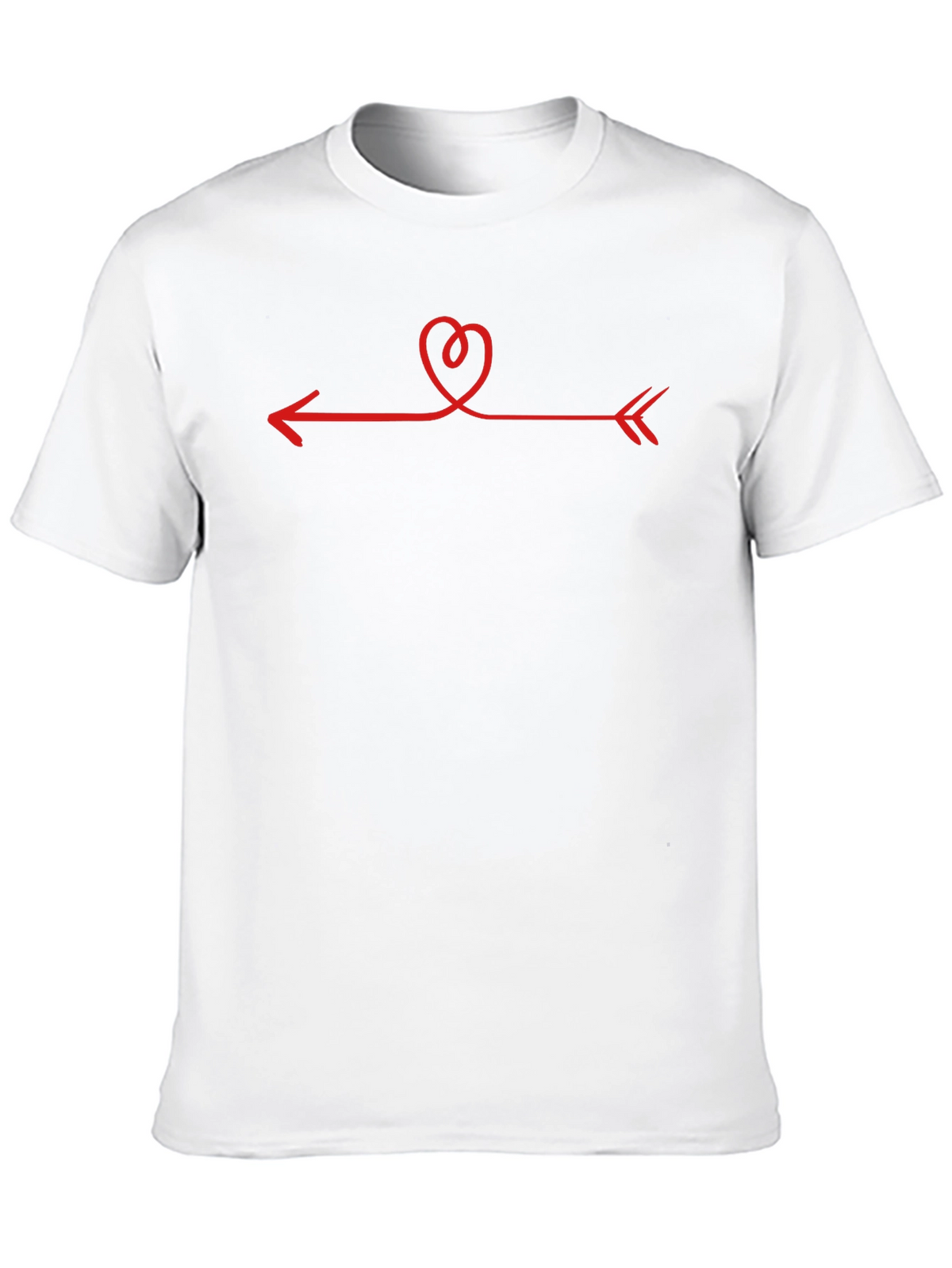 Heart Arrow Graphic Tee - Unisex Black T-Shirt