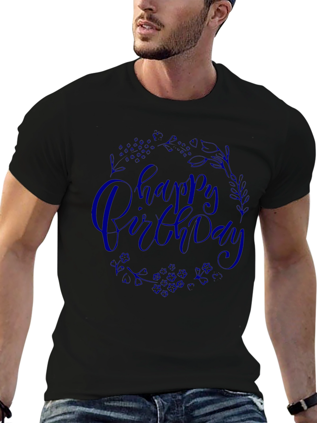 Happy Birthday Black T-Shirt