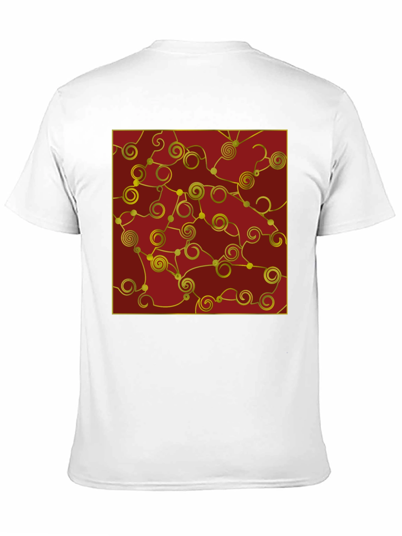 Abstract Swirl Graphic Tee - Modern Artistic Style