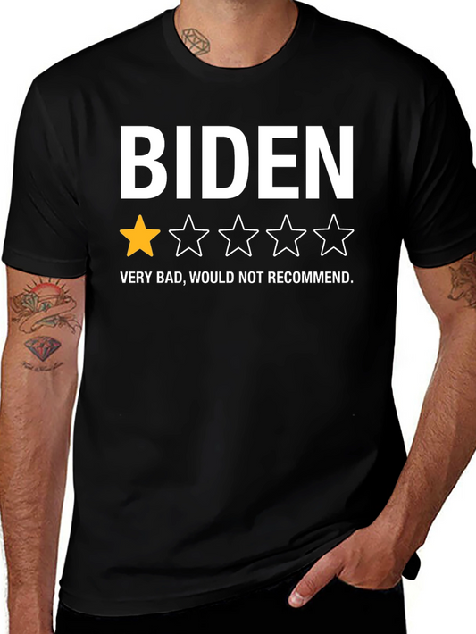 Biden One-Star Rating T-Shirt - Funny Political Tee