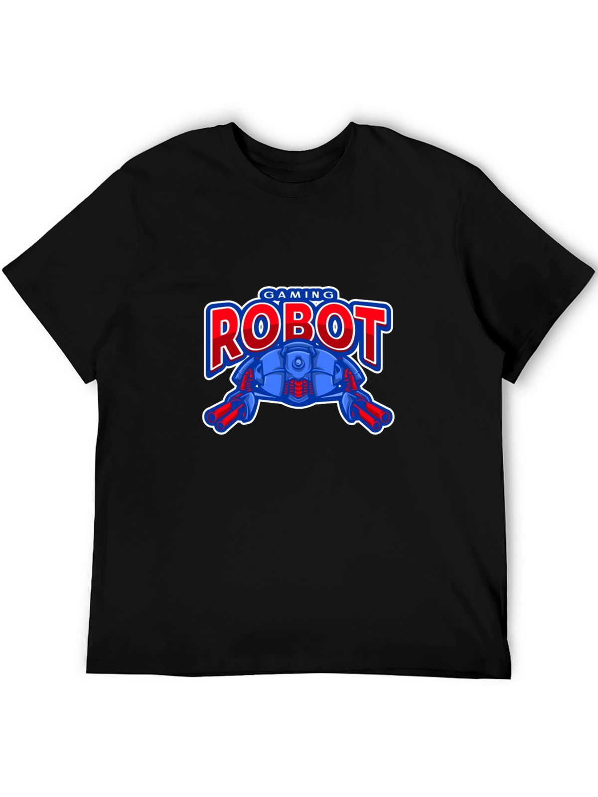 Gaming Robot Black T-Shirt for Gamers