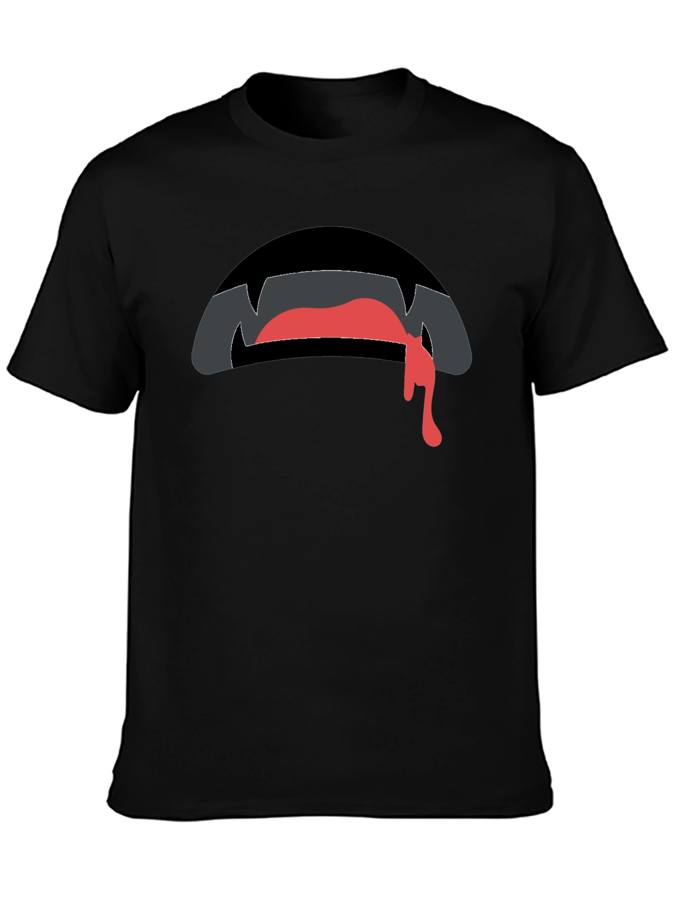Vampire Bite Graphic Tee - Halloween Novelty Shirt