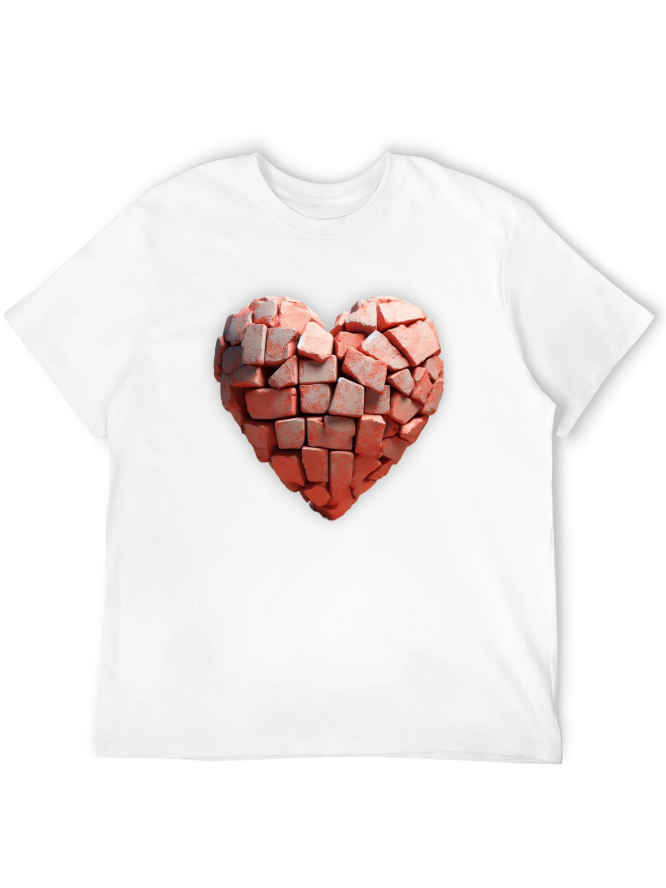 Brick Heart Graphic Black T-Shirt