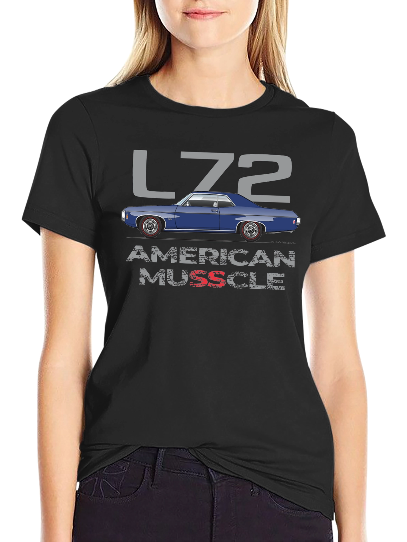 L72 American Muscle Car Graphic Tee
