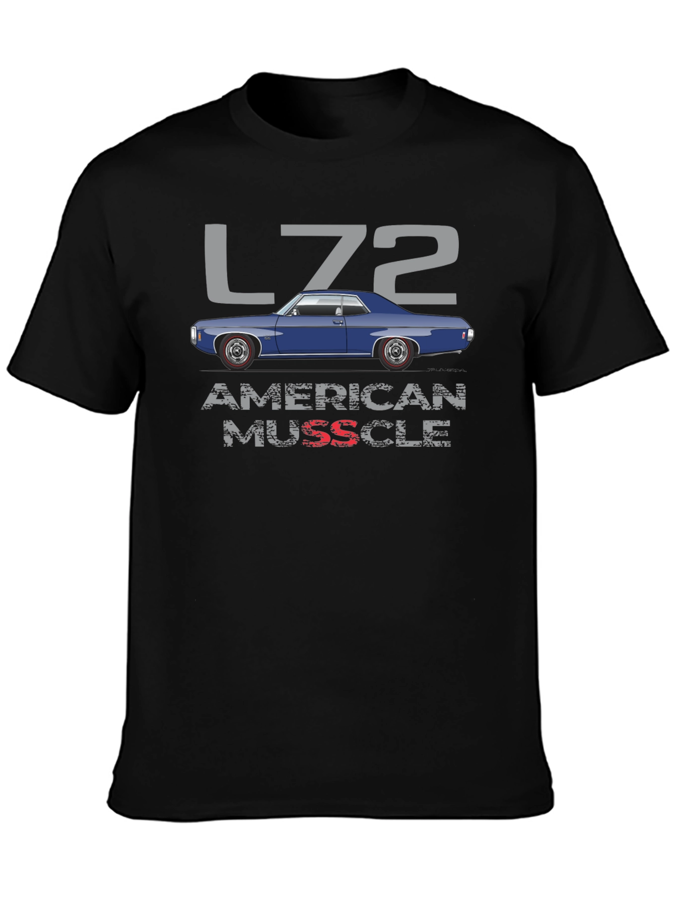 L72 American Muscle Car Graphic Tee