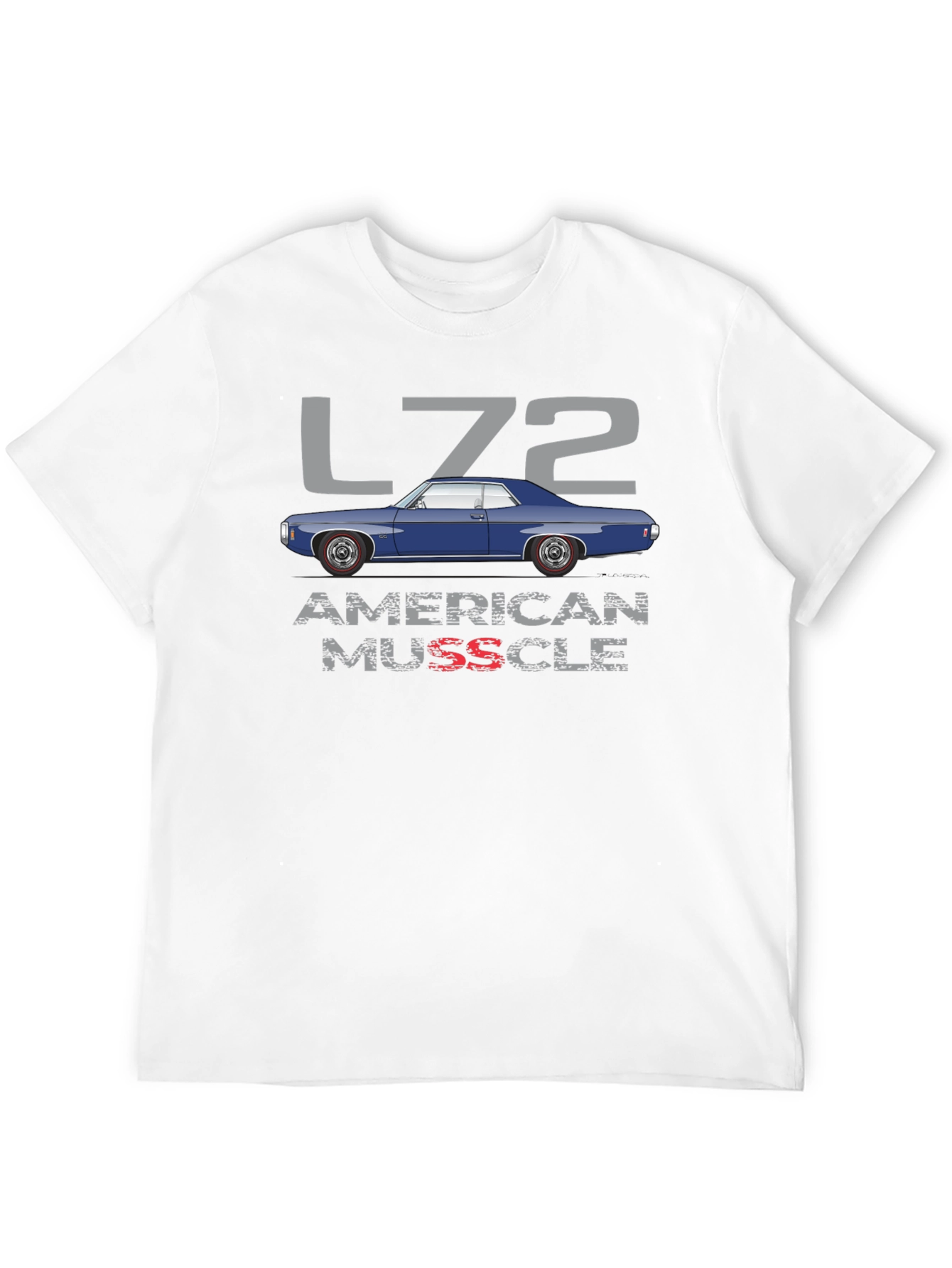 L72 American Muscle Car Graphic Tee