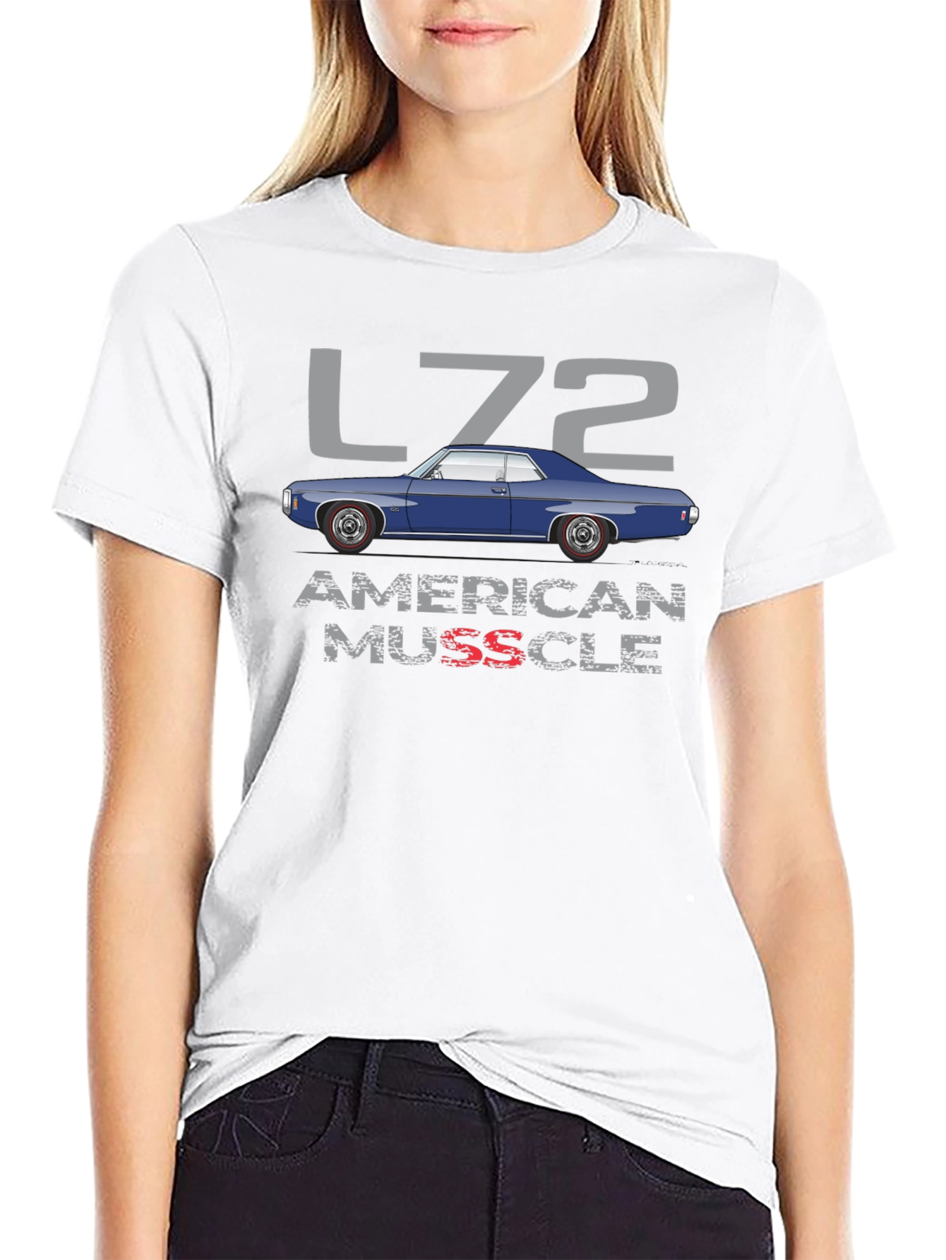 L72 American Muscle Car Graphic Tee