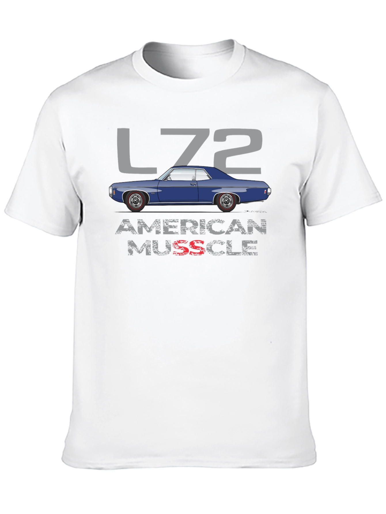L72 American Muscle Car Graphic Tee