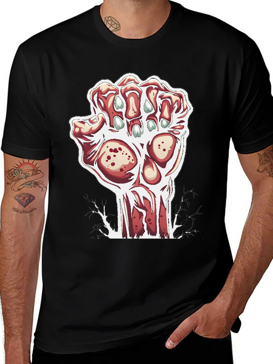 Zombie Hand Graphic Black T-Shirt