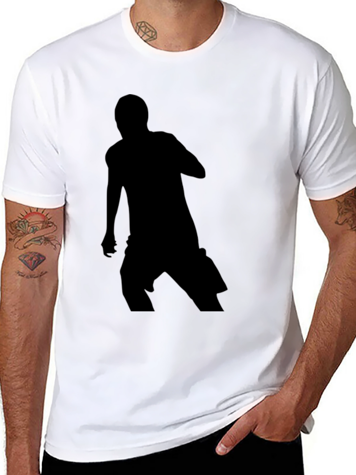 Mens Silhouette Graphic Print T-Shirt