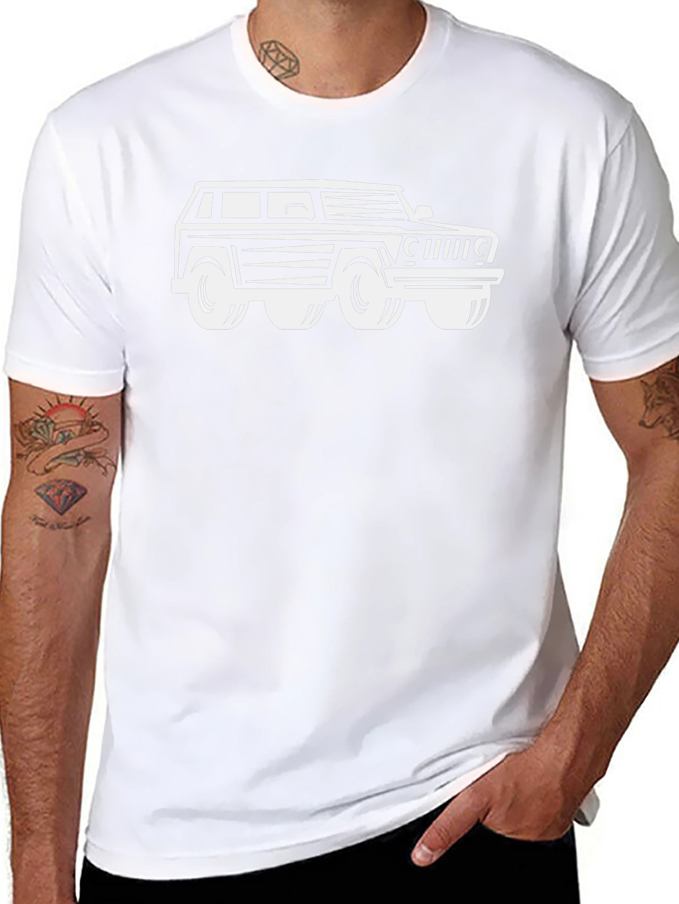 Off-Road Vehicle Graphic Tee - Black