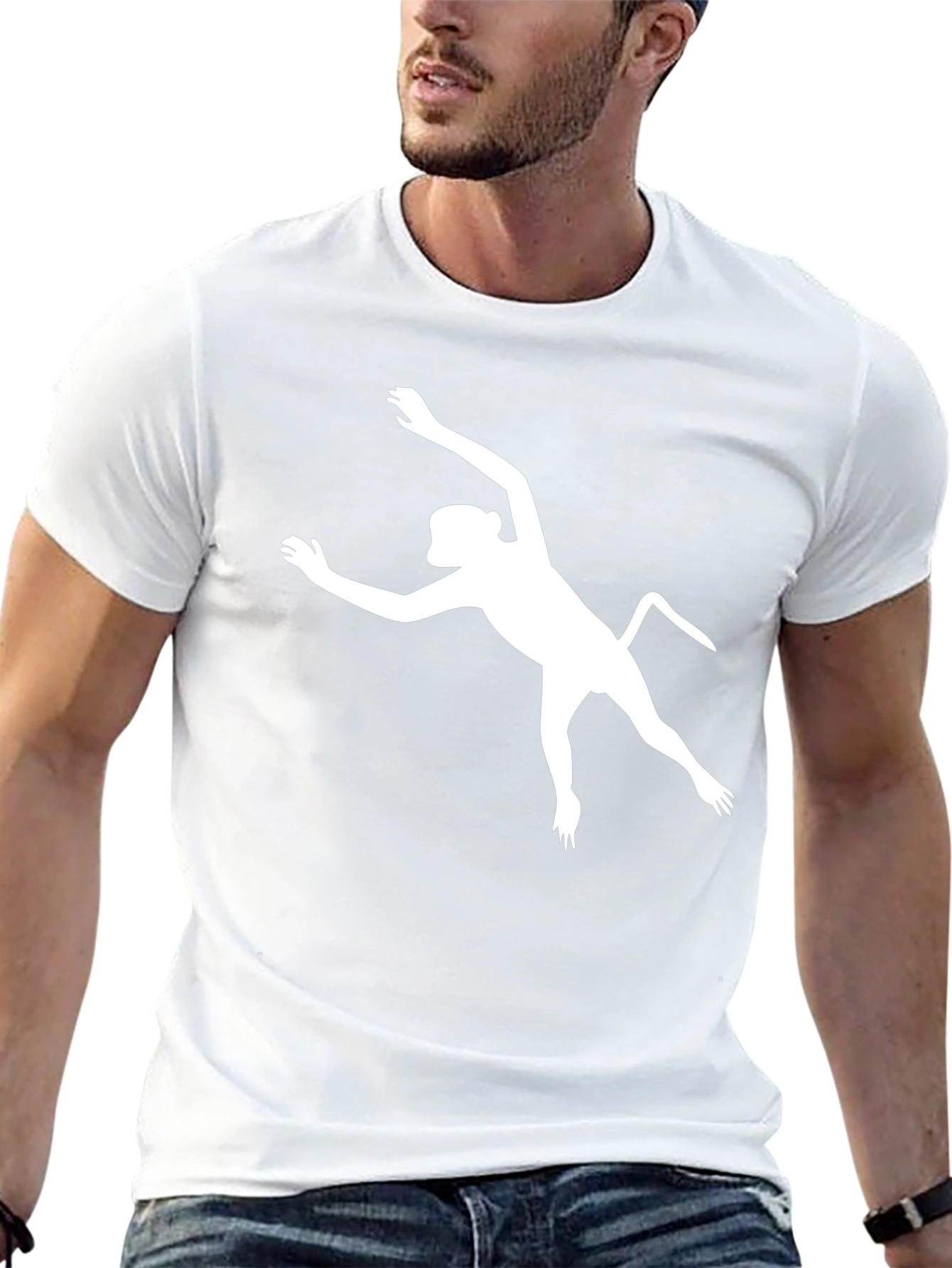 Cool Monkey Silhouette Black T-Shirt