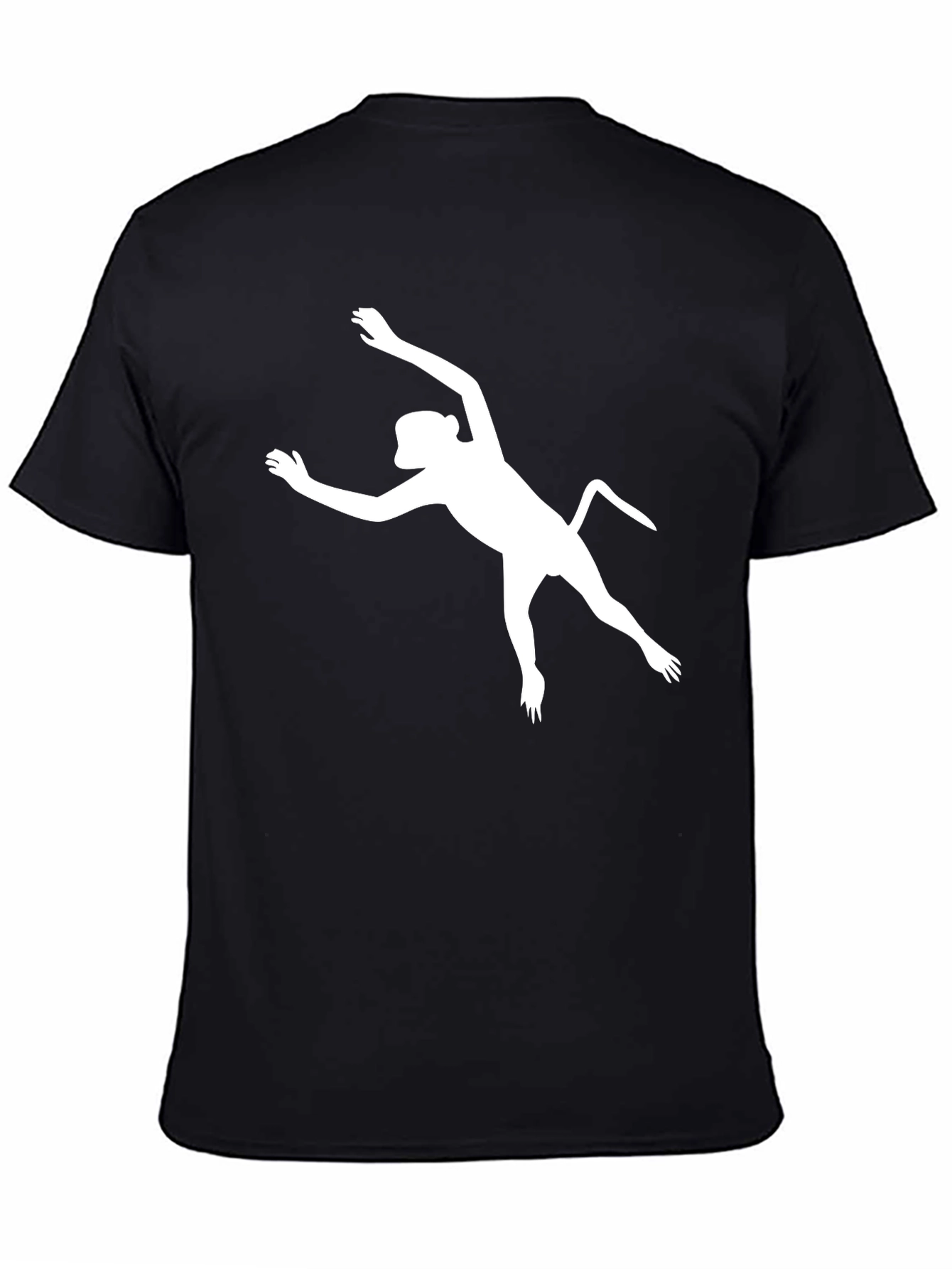Cool Monkey Silhouette Black T-Shirt
