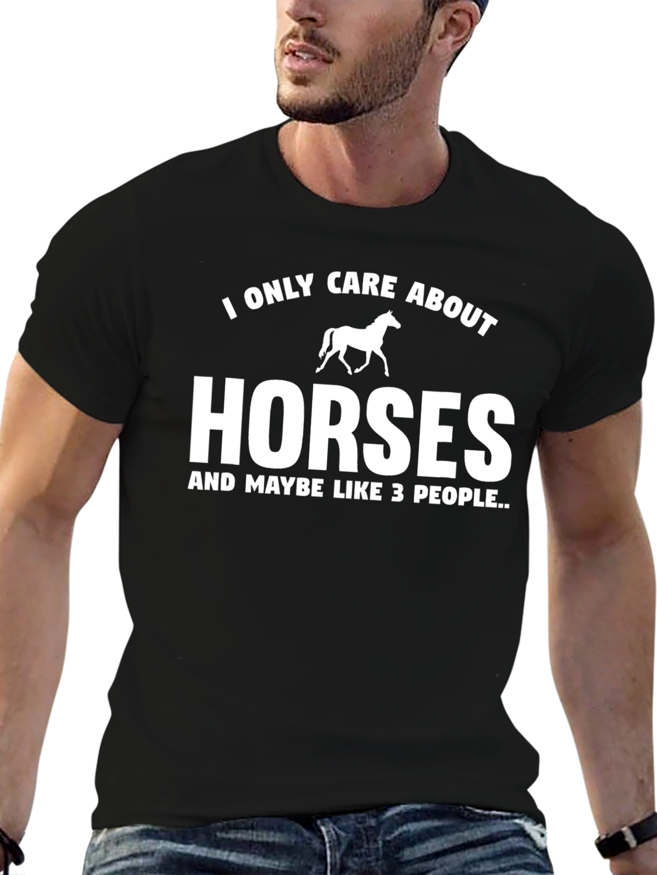 I Only Care About Horses Graphic Tee