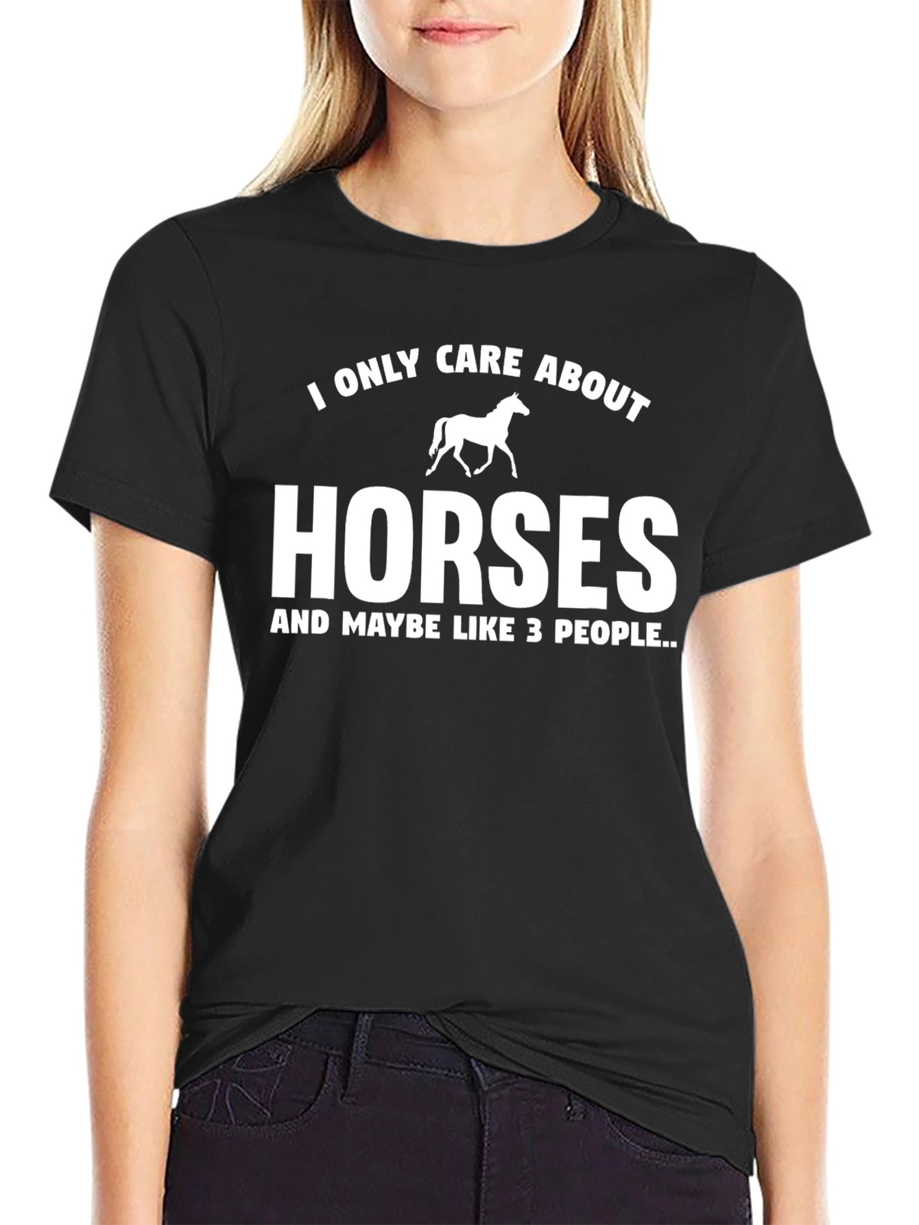 I Only Care About Horses Graphic Tee