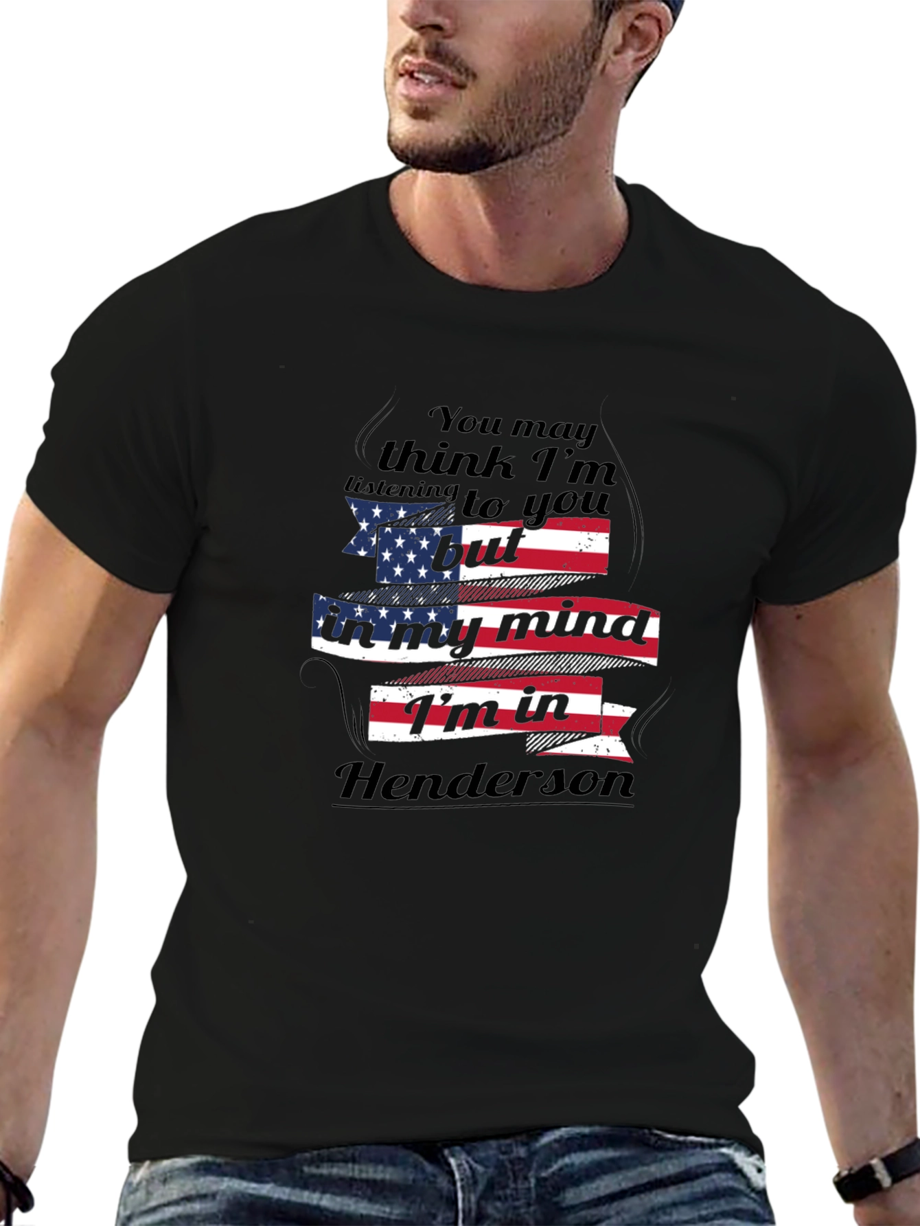Henderson Mind T-Shirt - American Flag Design