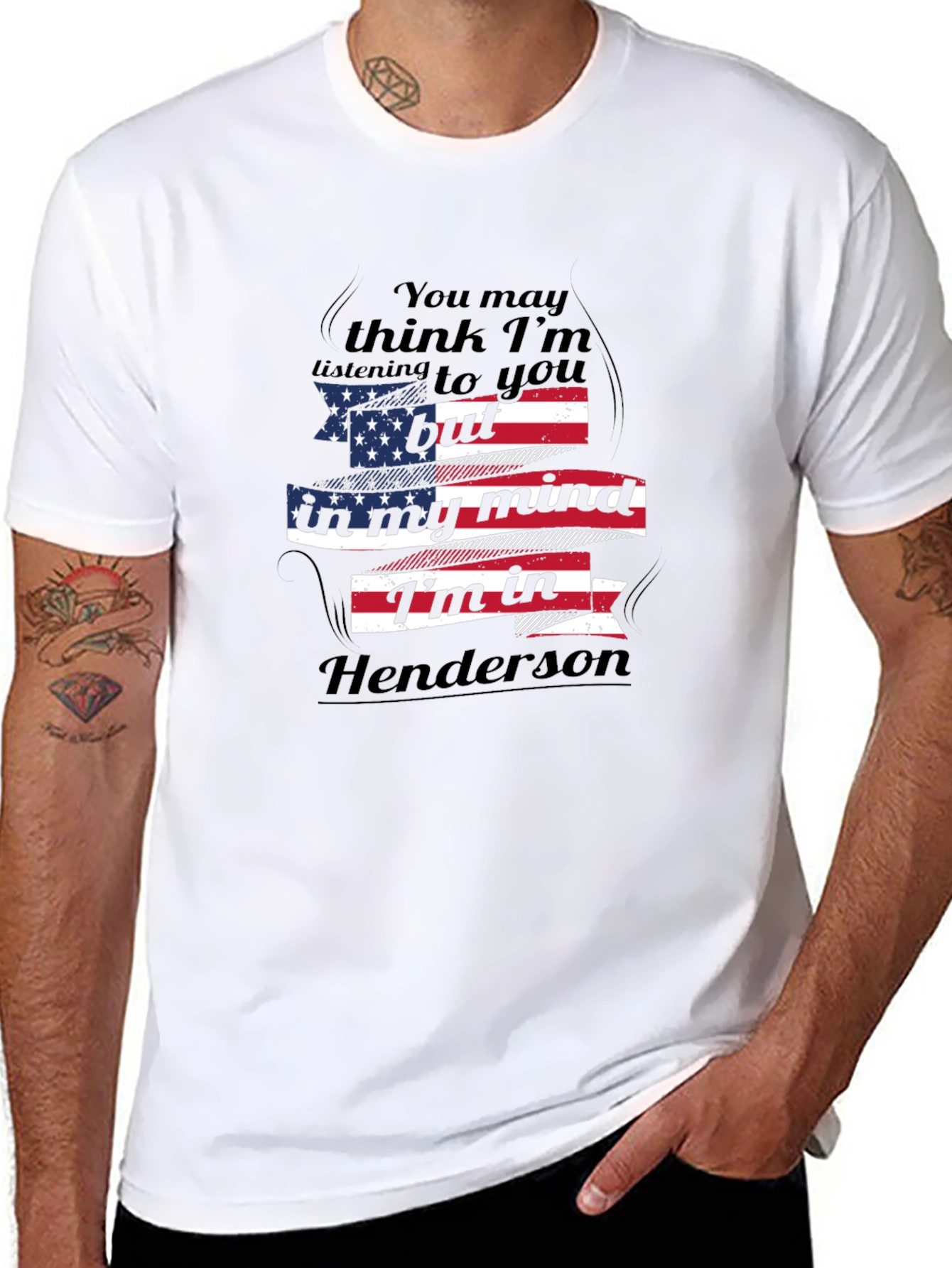 Henderson Mind T-Shirt - American Flag Design