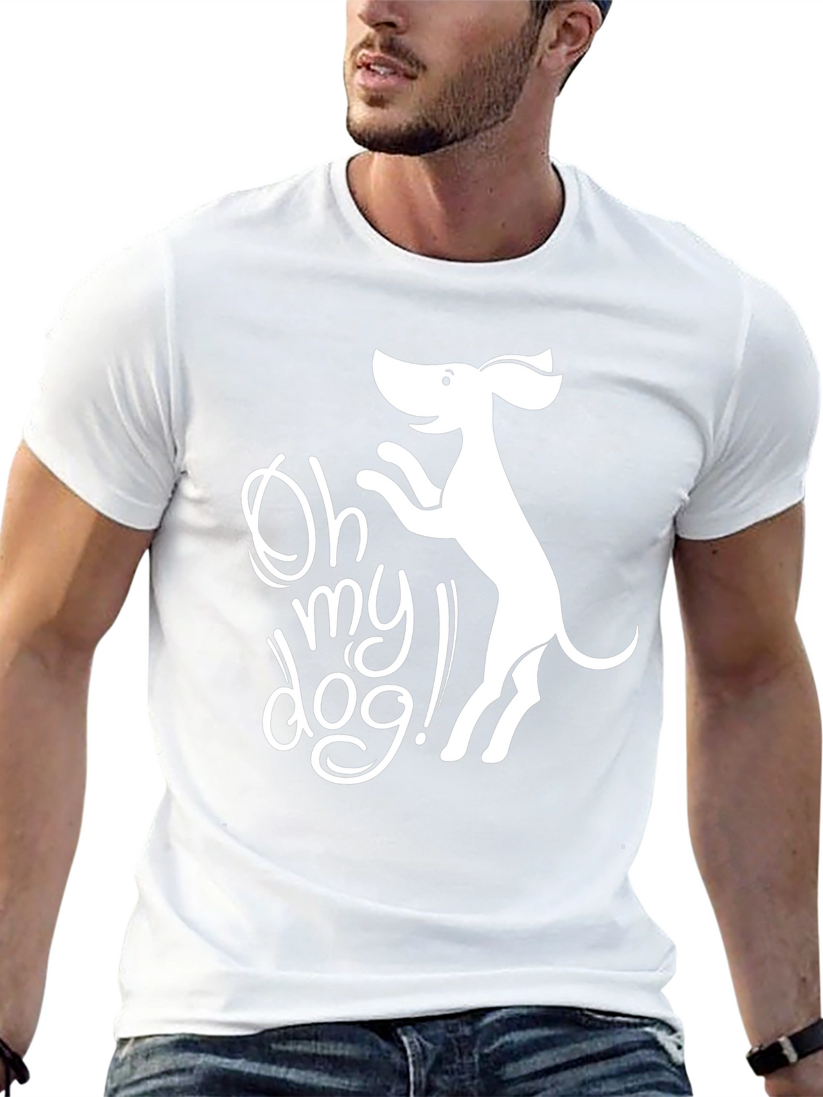 Oh My Dog! Graphic T-Shirt - Black