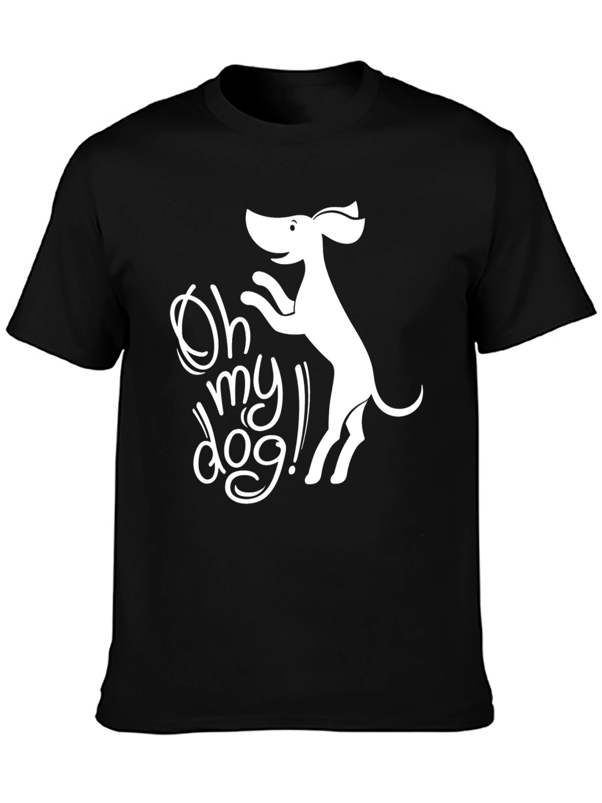 Oh My Dog! Graphic T-Shirt - Black