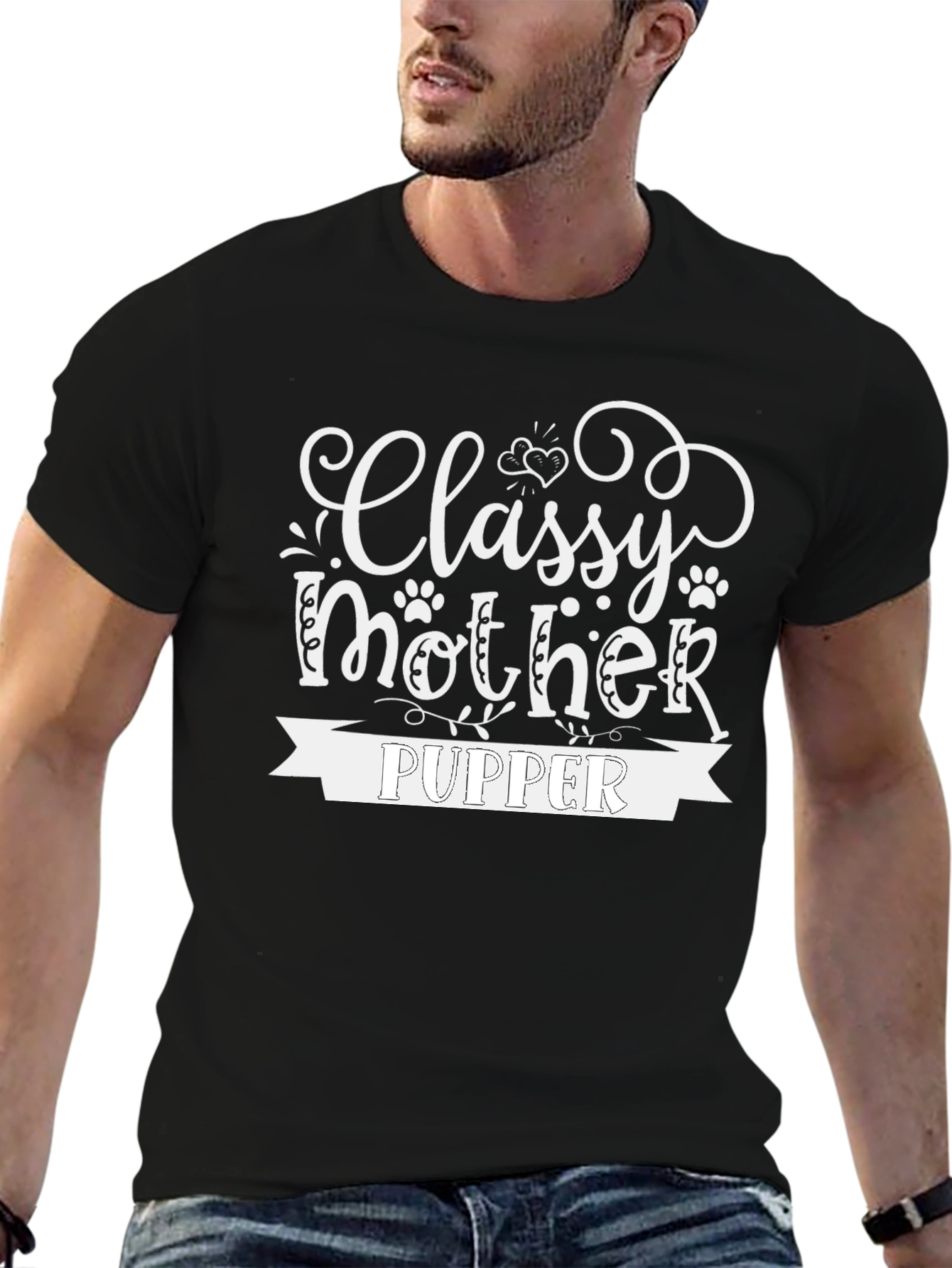 Classy Mother Pupper T-Shirt - Black