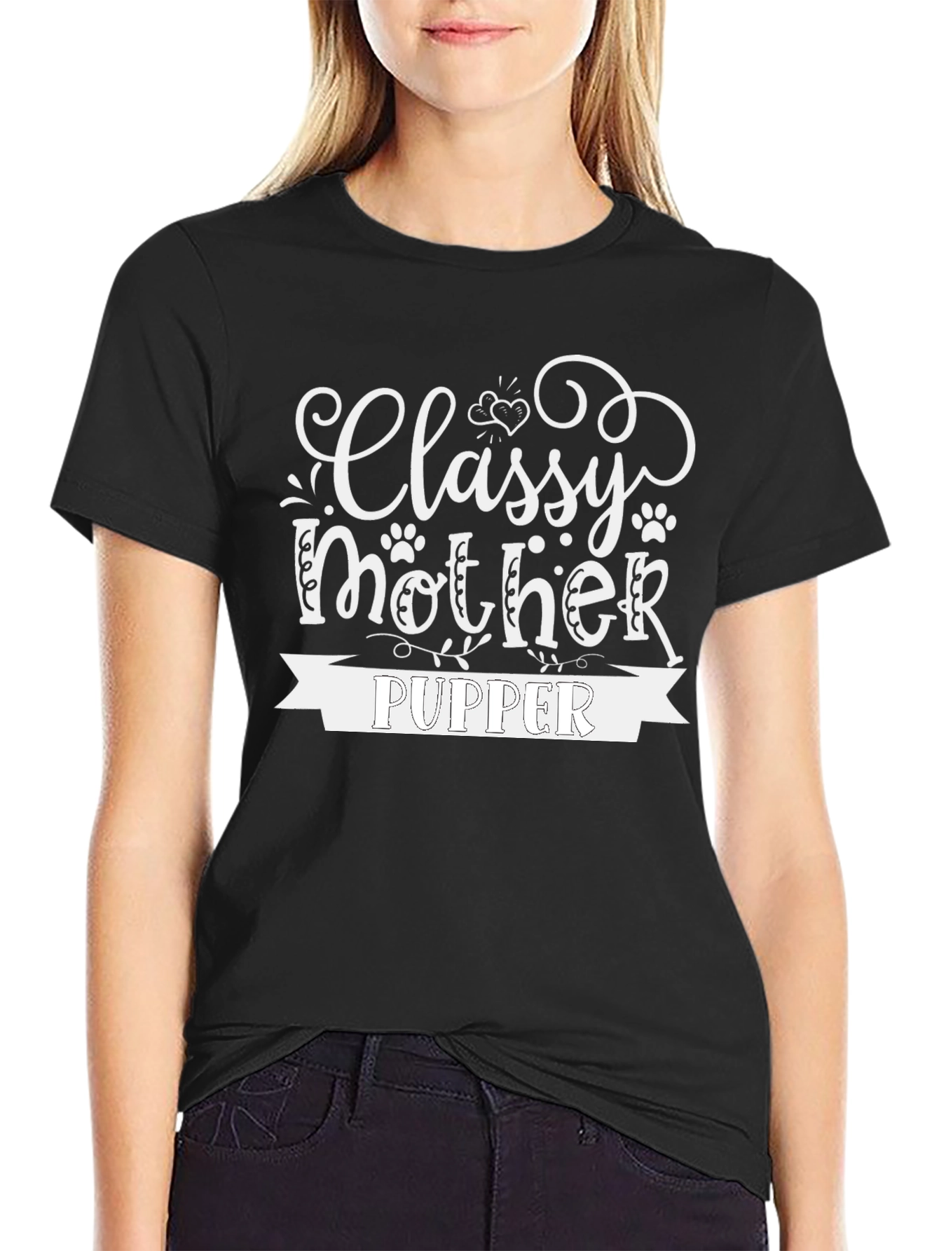 Classy Mother Pupper T-Shirt - Black