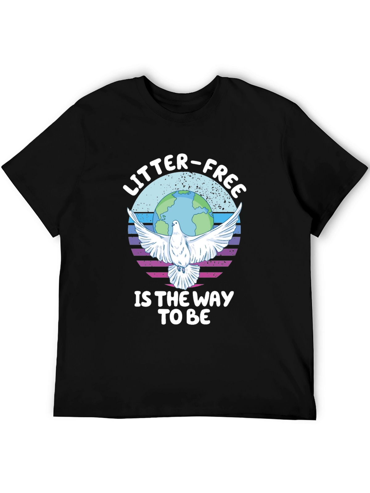 Litter-Free Earth Graphic Tee - Stylish Activism
