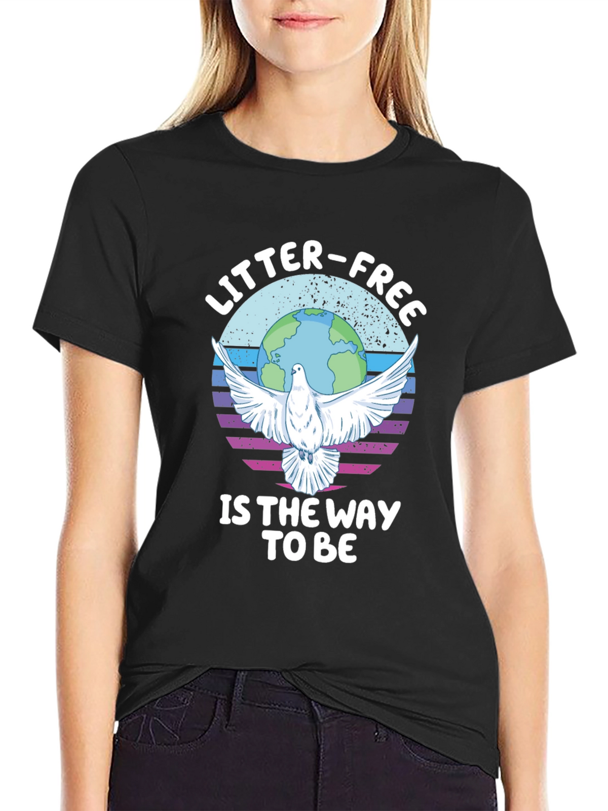 Litter-Free Earth Graphic Tee - Stylish Activism