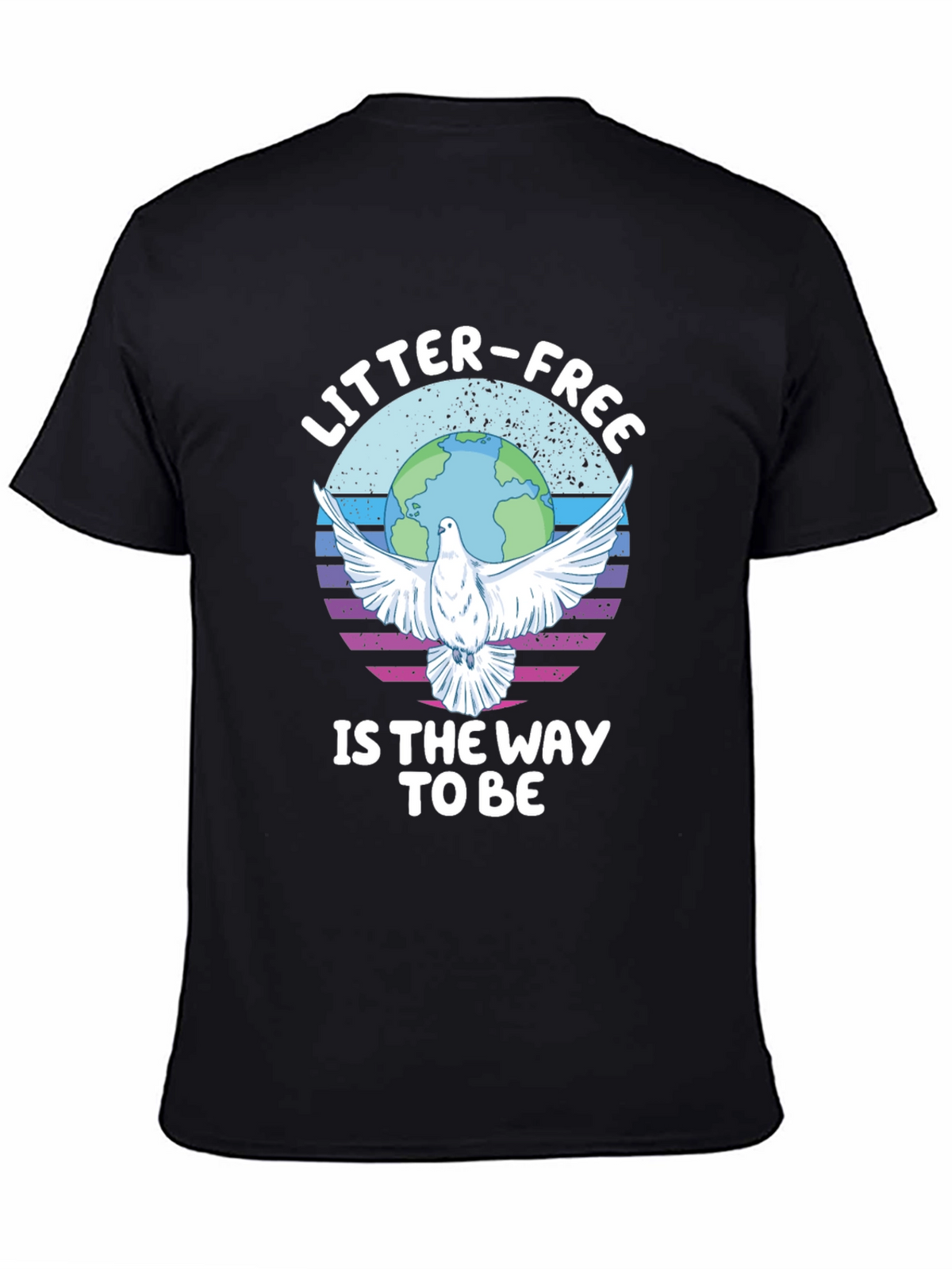 Litter-Free Earth Graphic Tee - Stylish Activism