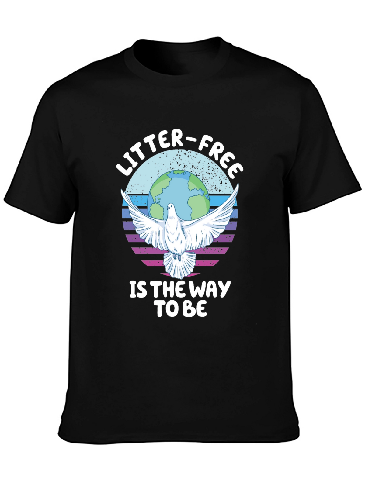 Litter-Free Earth Graphic Tee - Stylish Activism